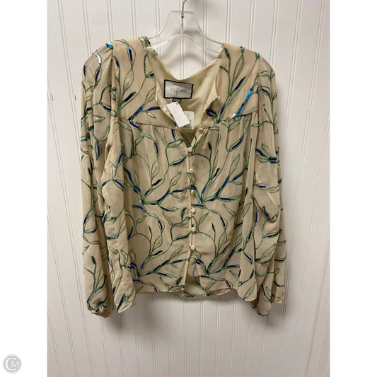 Top Long Sleeve By Cma In Cream, Size: Xs
