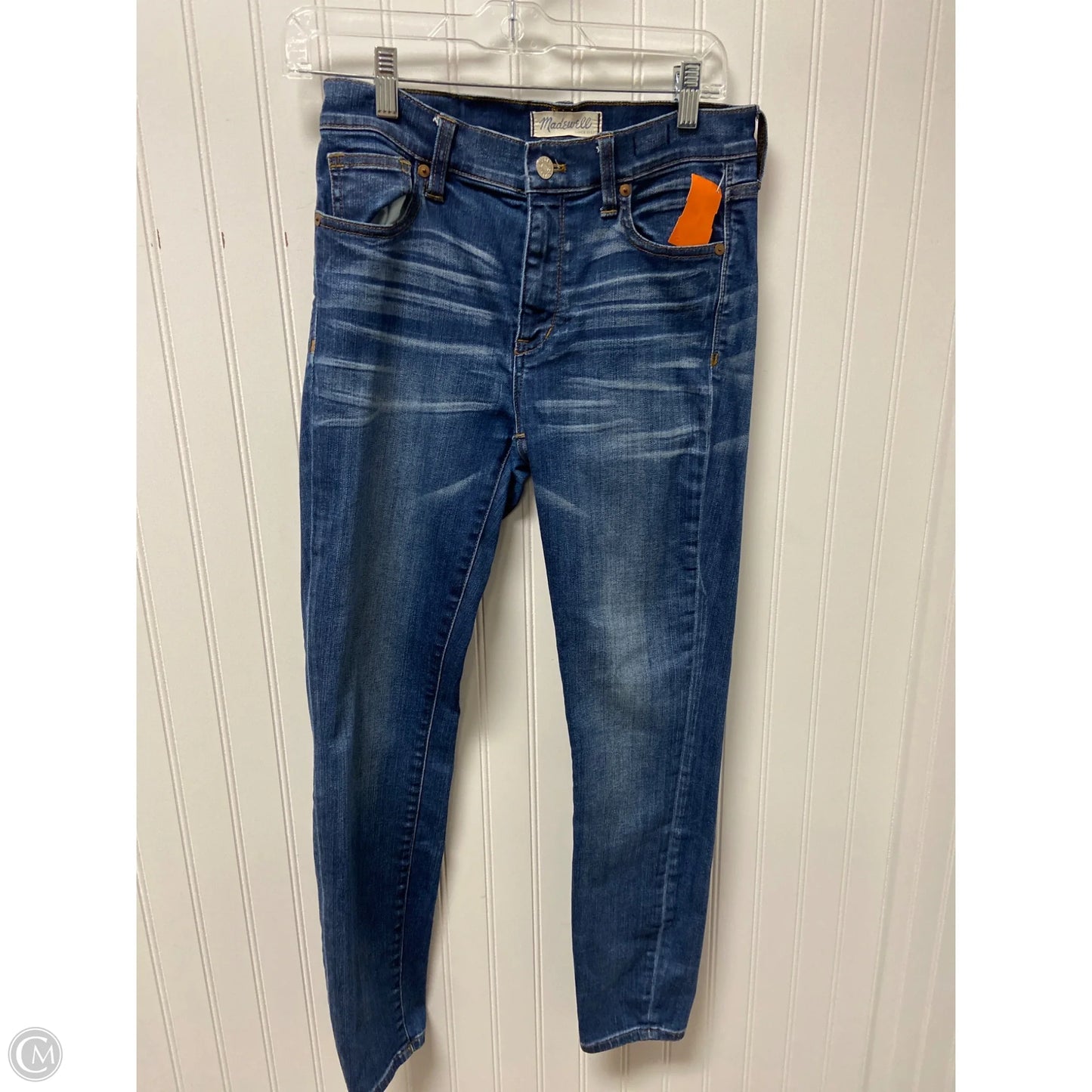 Jeans Skinny By Madewell In Blue Denim, Size: 4