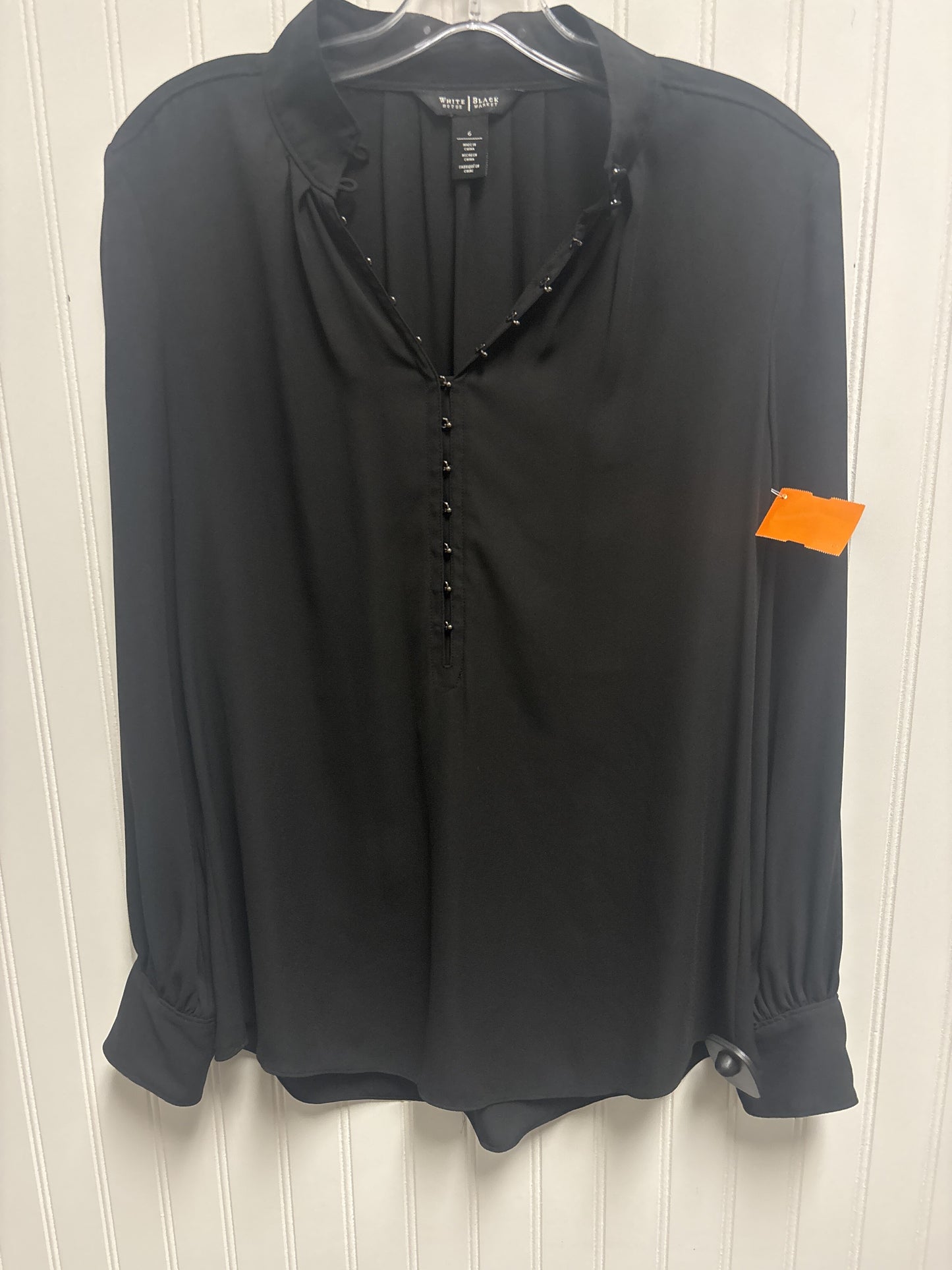 Blouse Long Sleeve By White House Black Market Size: S