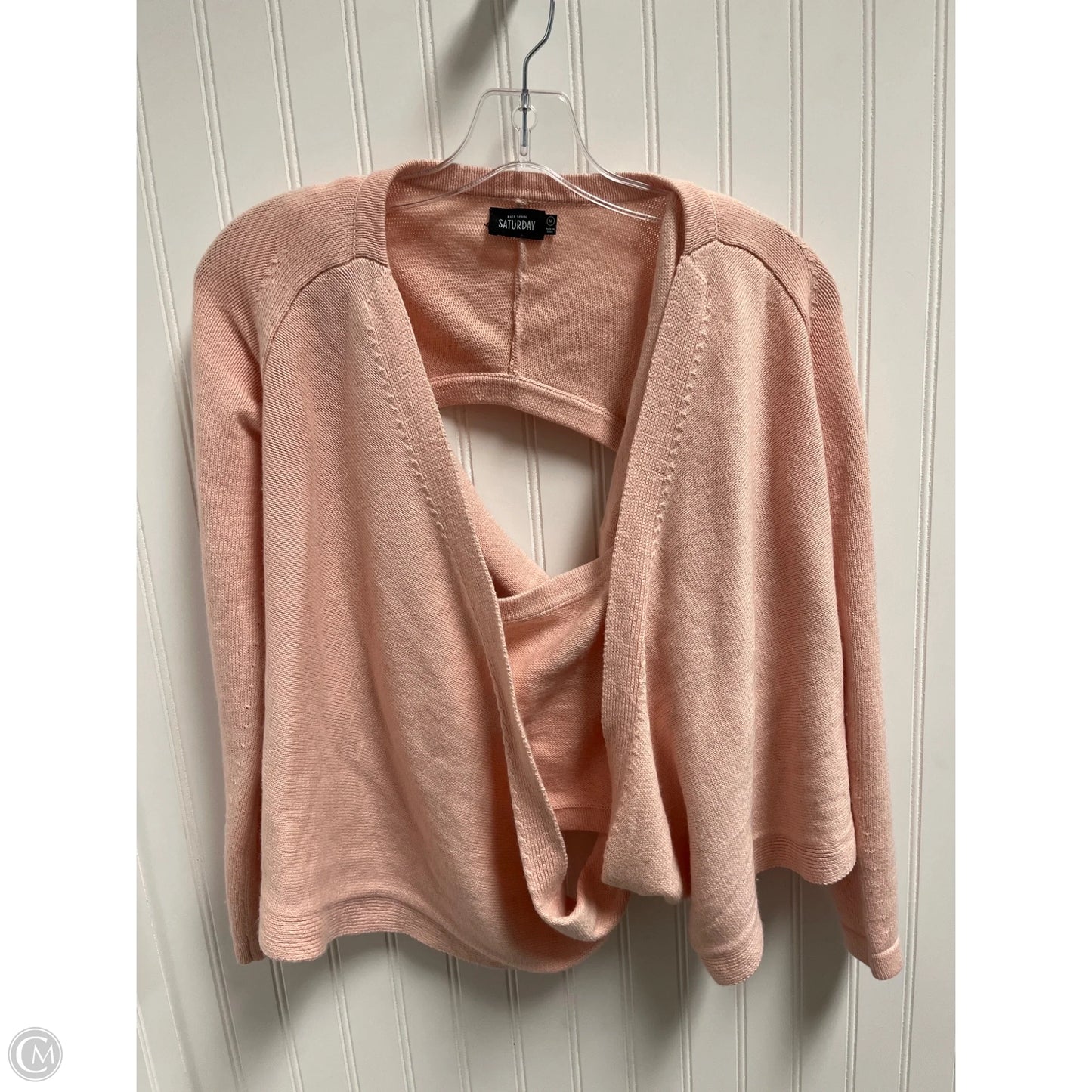 Sweater Cardigan Designer By Kate Spade In Pink, Size: M