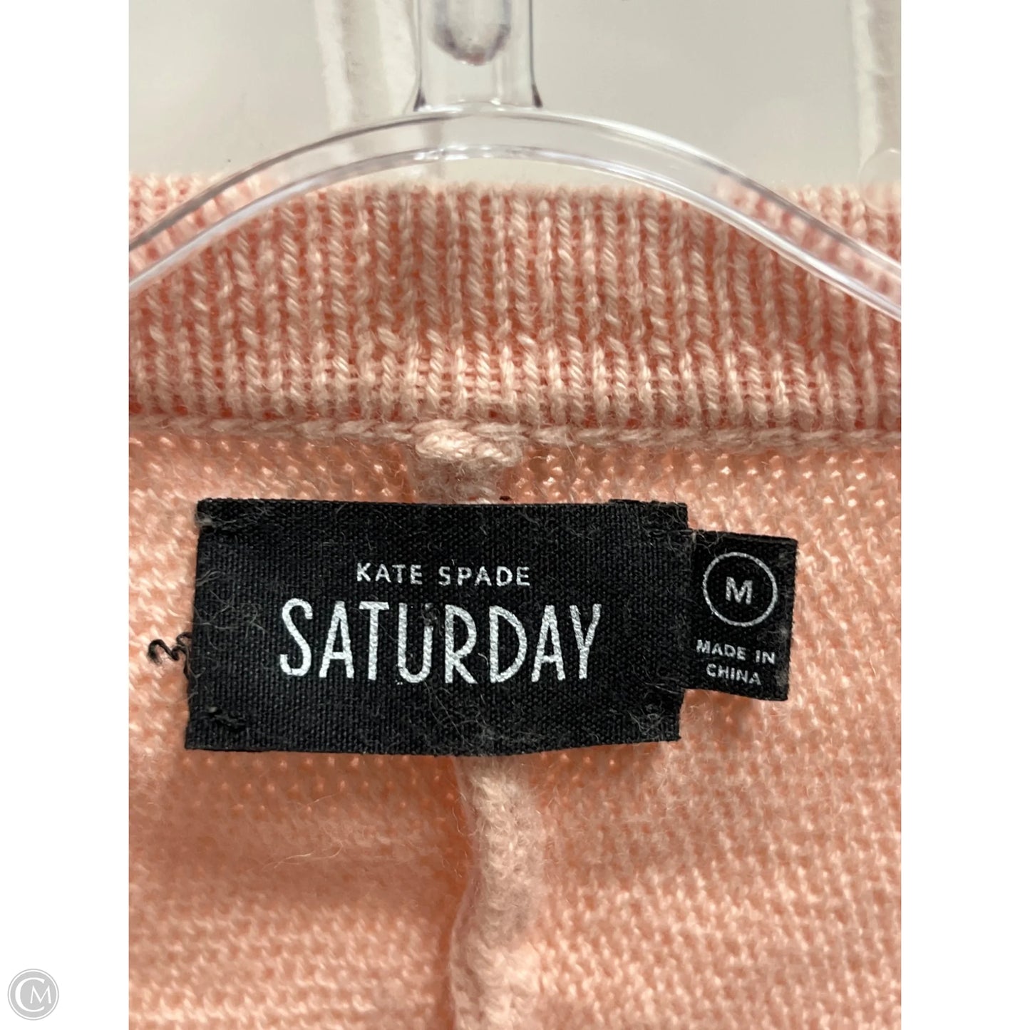 Sweater Cardigan Designer By Kate Spade In Pink, Size: M