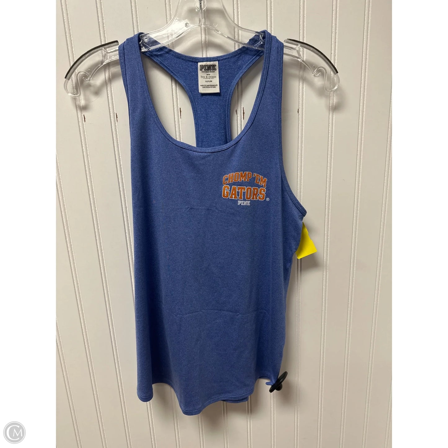 Athletic Tank Top By Pink In Blue & Orange, Size: S