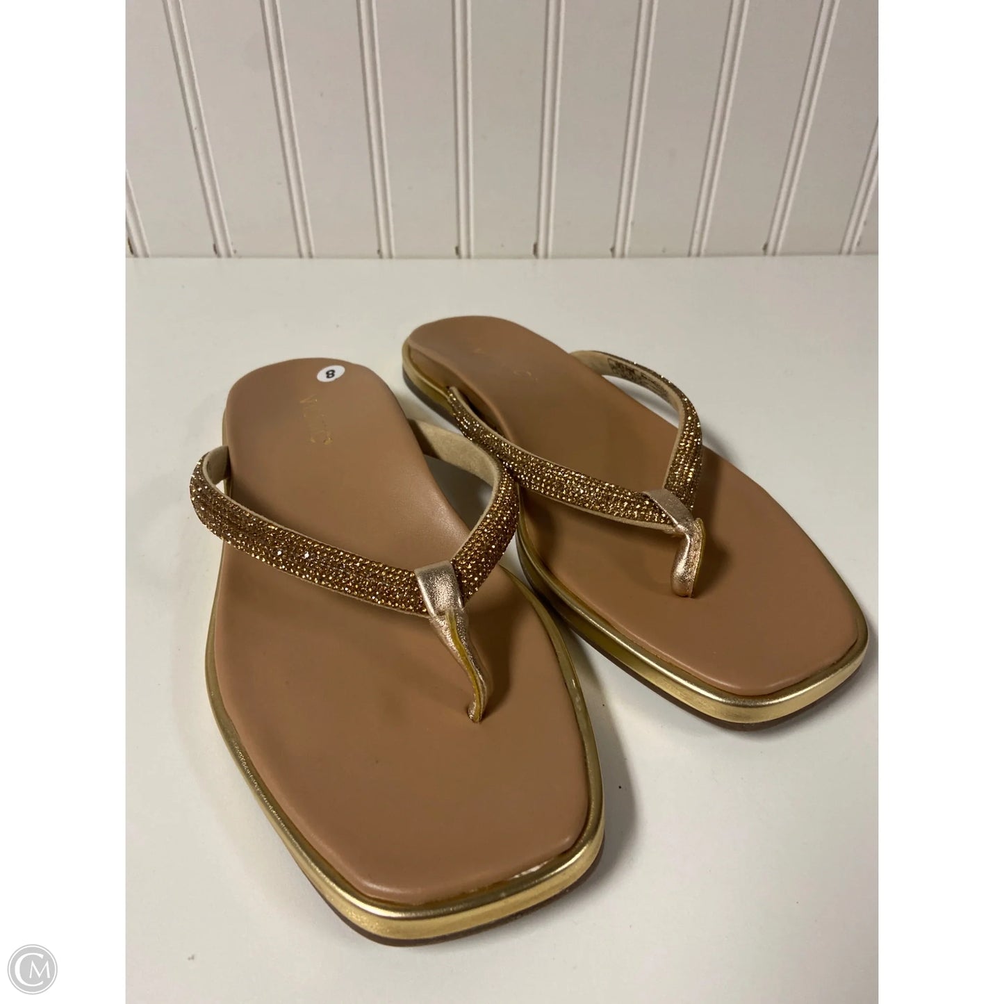 Sandals Flip Flops By Vionic In Tan, Size: 8