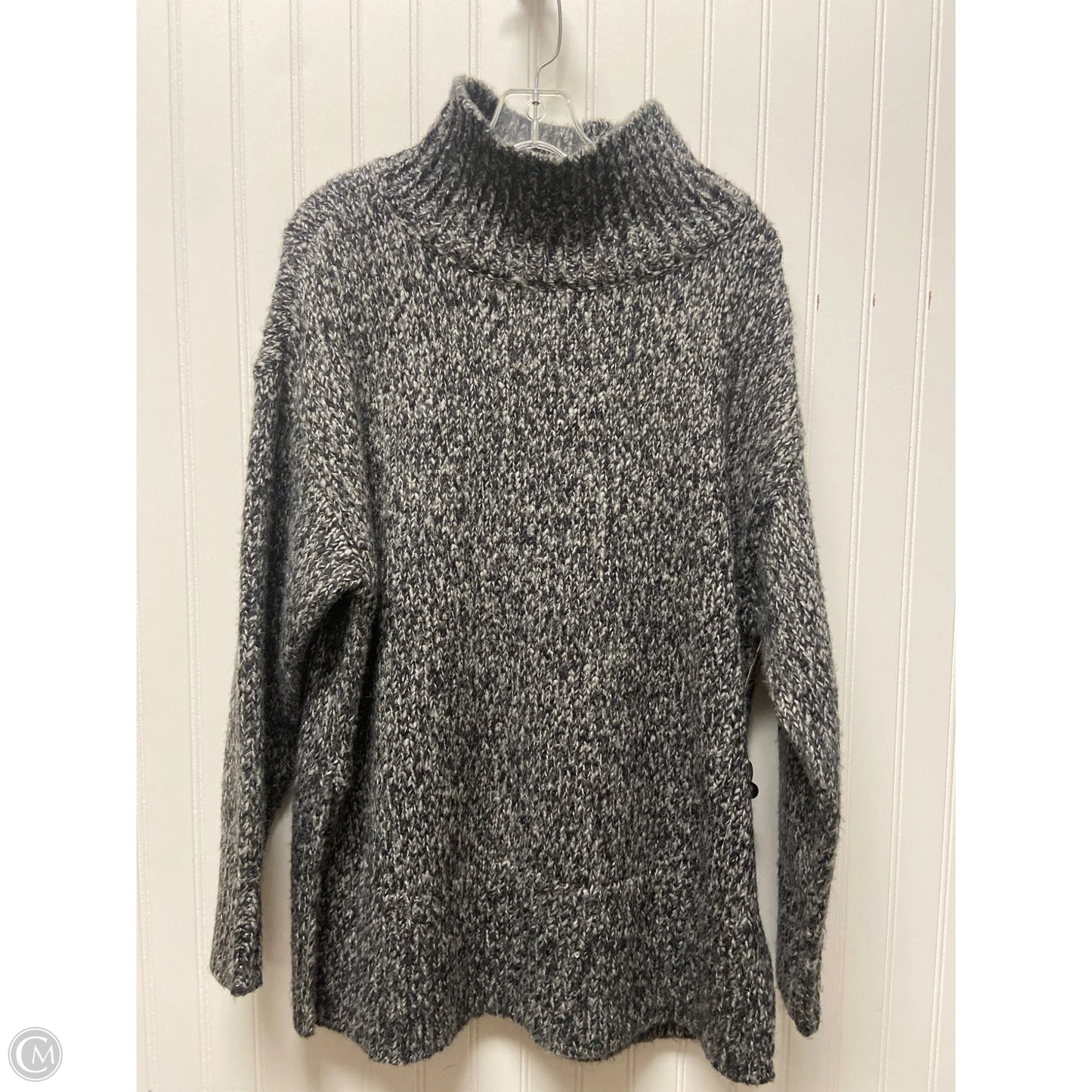Sweater By Ann Taylor In Black & Grey, Size: S
