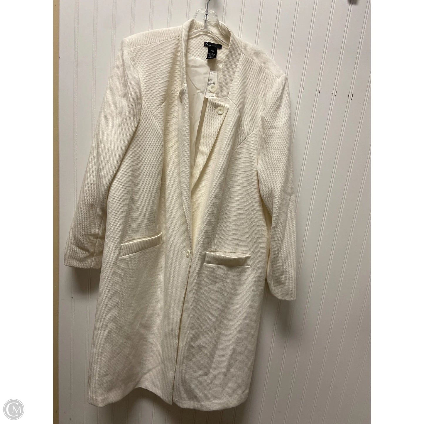 Coat Peacoat By Lane Bryant In Cream, Size: 4x
