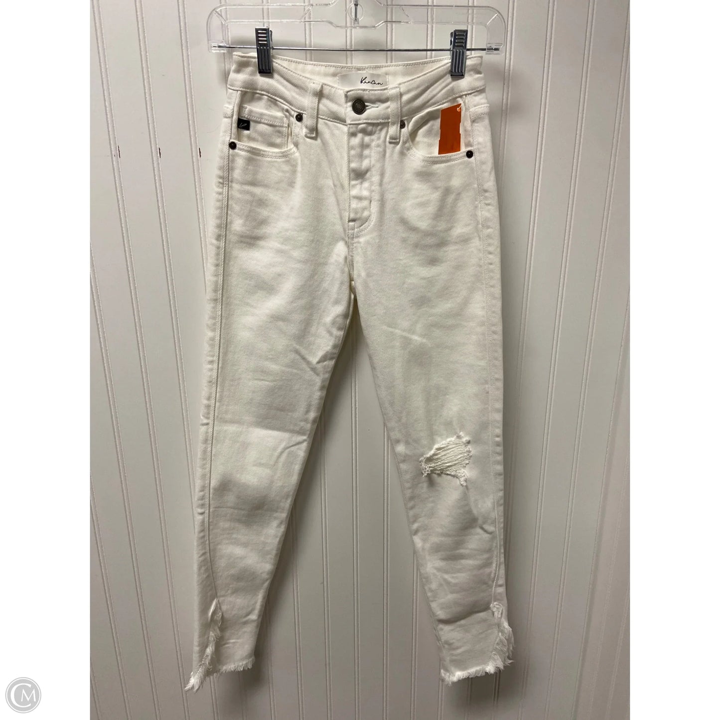 Jeans Skinny By Kancan In White, Size: 0