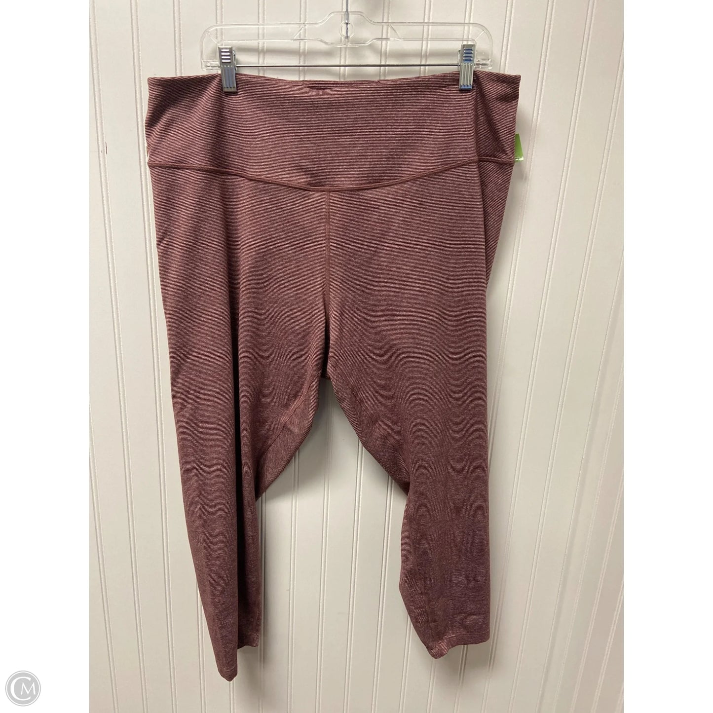 Athletic Leggings By Clothes Mentor In Maroon, Size: 3x