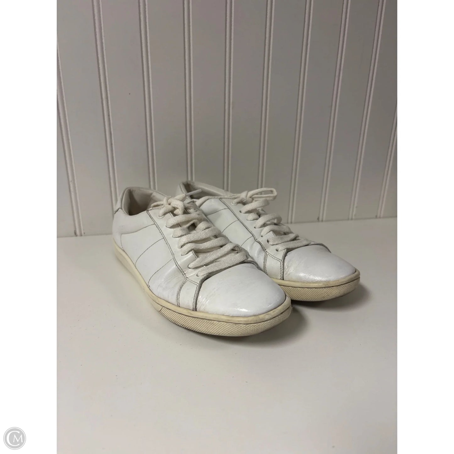 Shoes Luxury Designer By Yves Saint Laurent In White, Size: 7