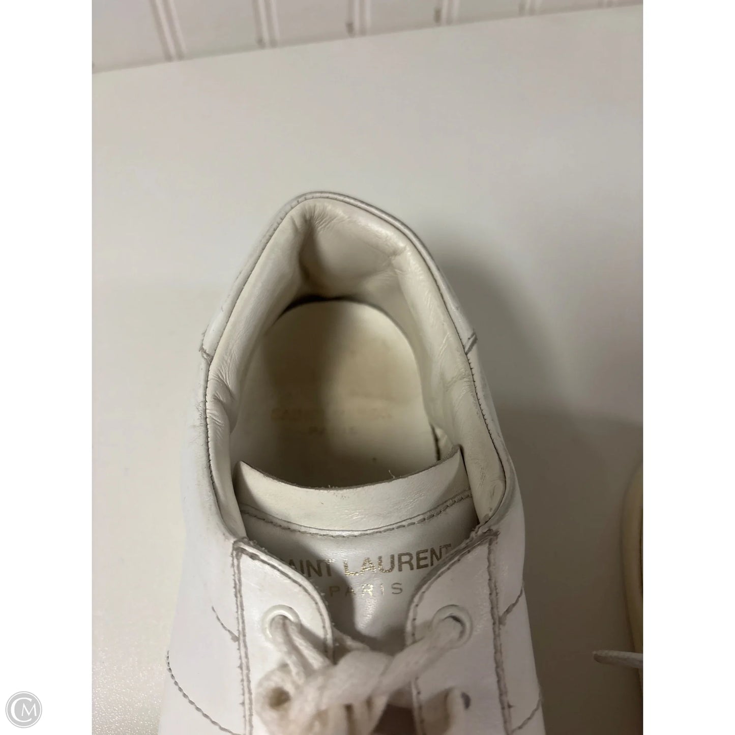 Shoes Luxury Designer By Yves Saint Laurent In White, Size: 7