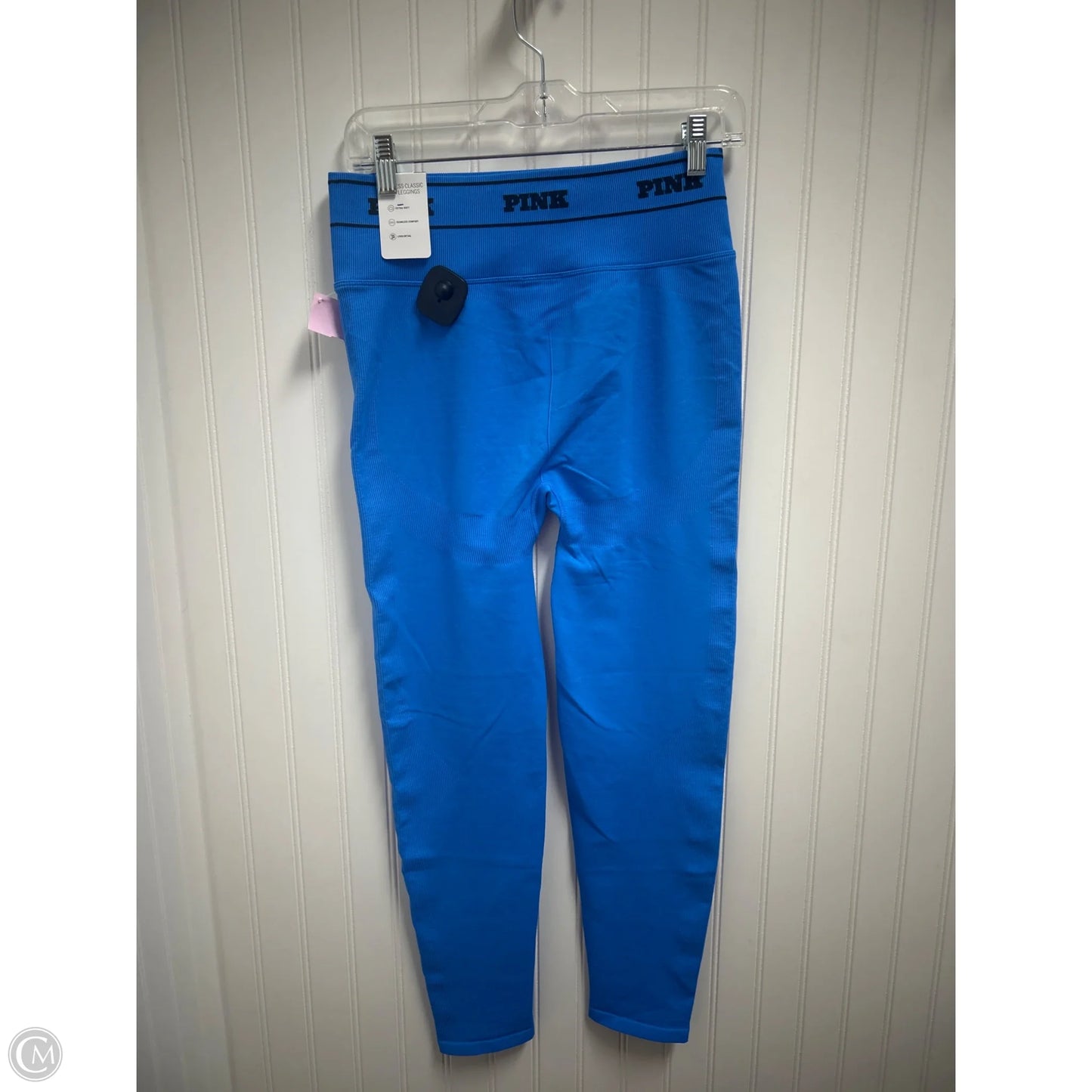 Athletic Leggings By Pink In Blue, Size: L