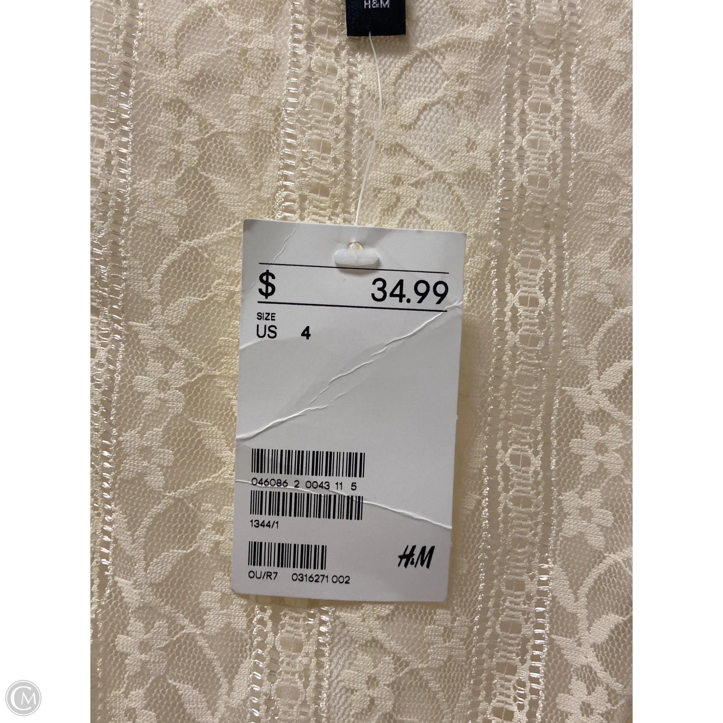Romper By Divided In Cream, Size: S