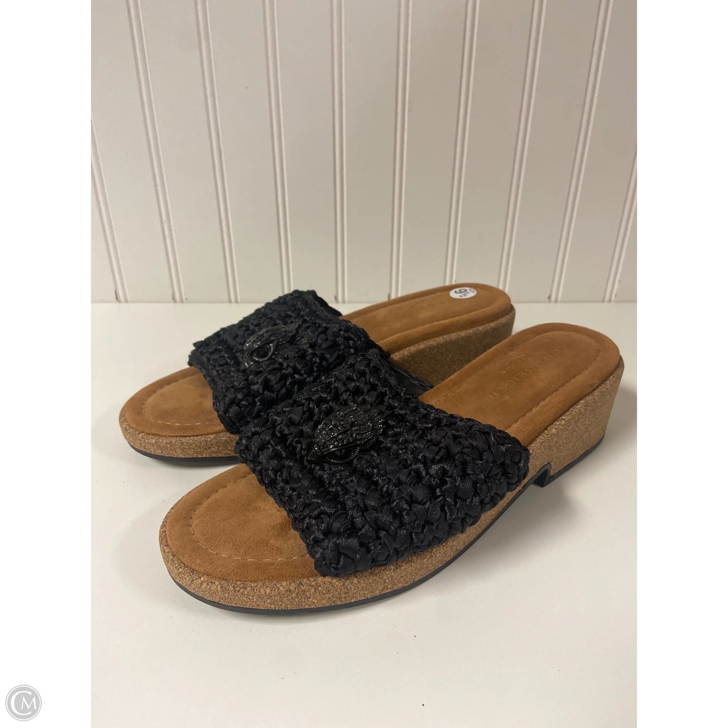 Sandals Designer By Kurt Geiger In Black & Brown, Size: 9.5