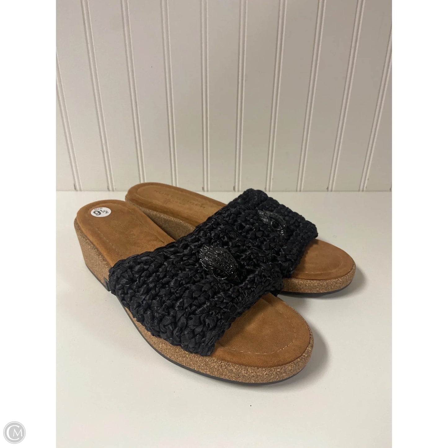 Sandals Designer By Kurt Geiger In Black & Brown, Size: 9.5