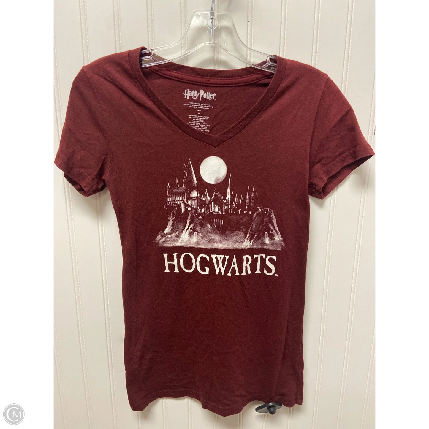 Top Short Sleeve By Clothes Mentor In Maroon, Size: M