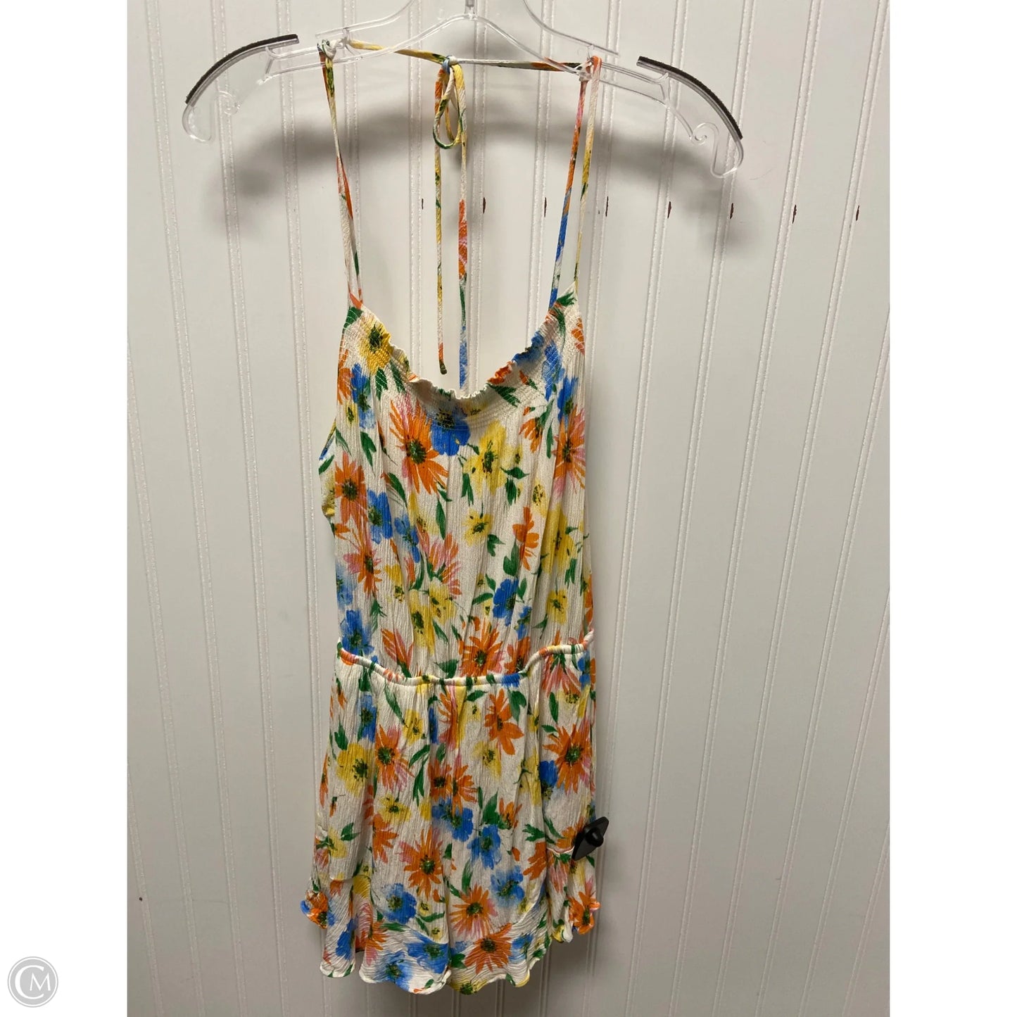 Romper By Clothes Mentor In Floral Print, Size: S