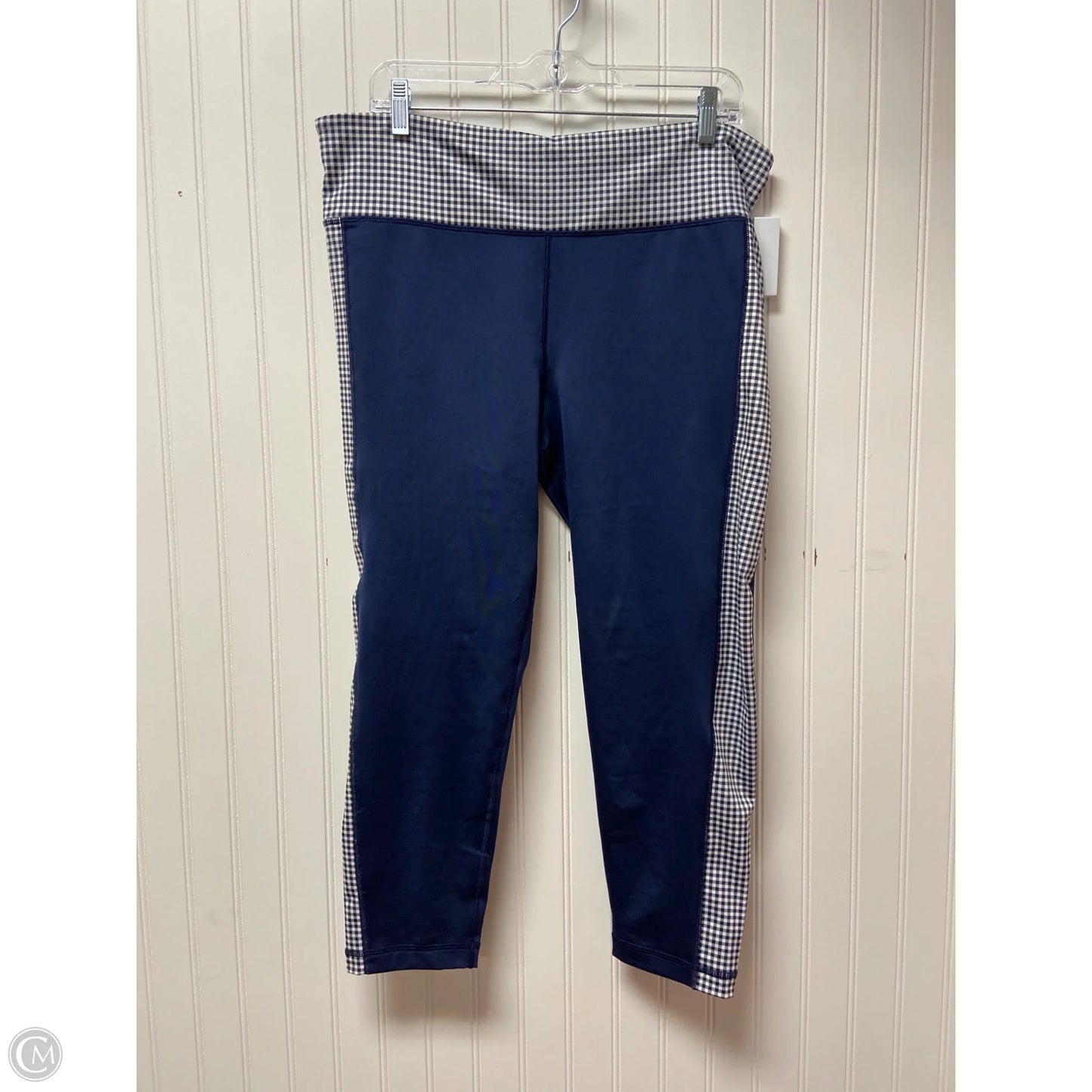 Athletic Leggings Capris By Vineyard Vines In Navy, Size: L