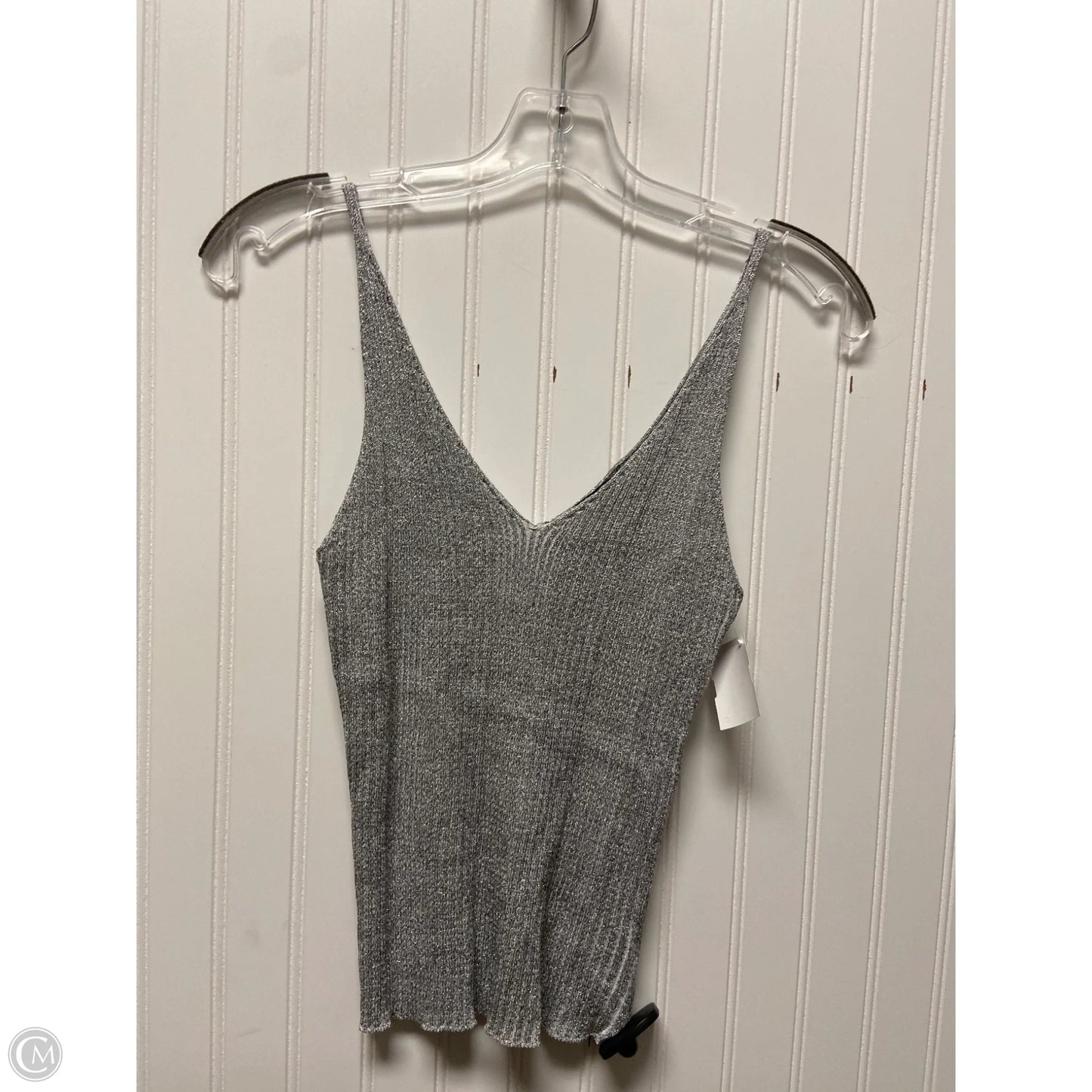 Top Sleeveless By Forever 21 In Silver, Size: L