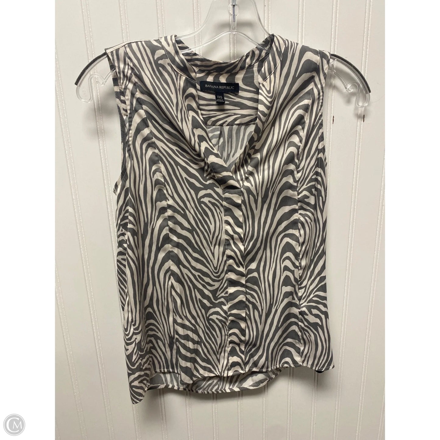 Top Sleeveless By Banana Republic In Animal Print, Size: Xs