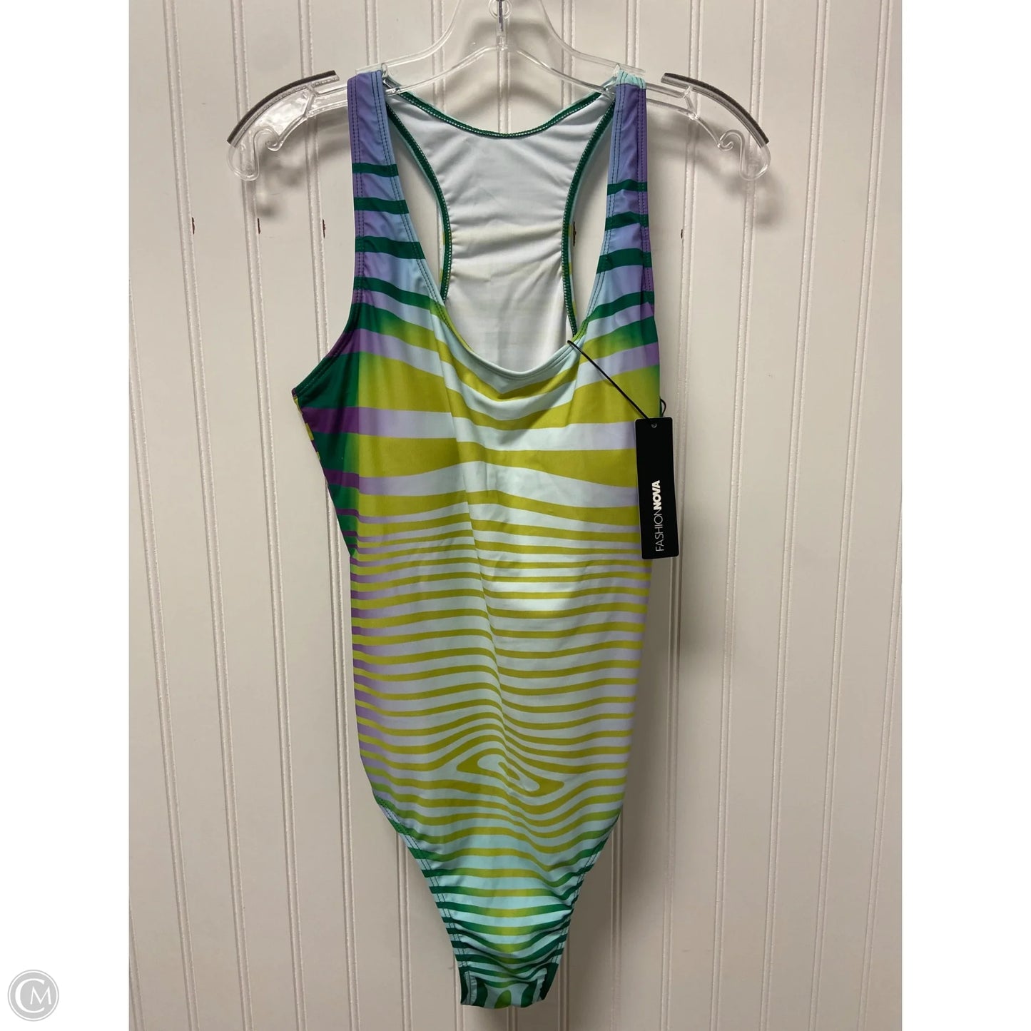 Swimsuit By Fashion Nova In Blue & Green, Size: Xl