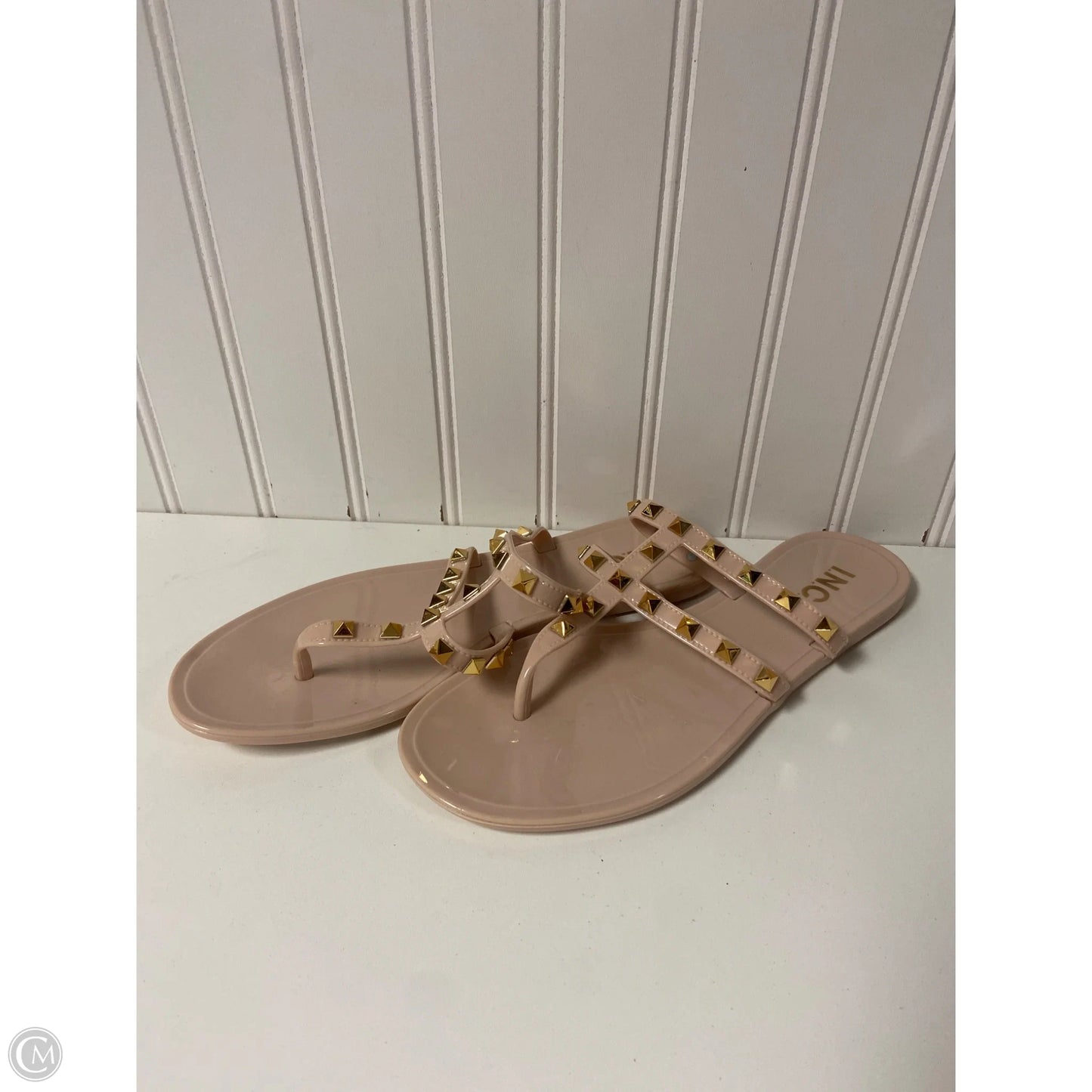 Sandals Flats By Inc In Cream, Size: 8