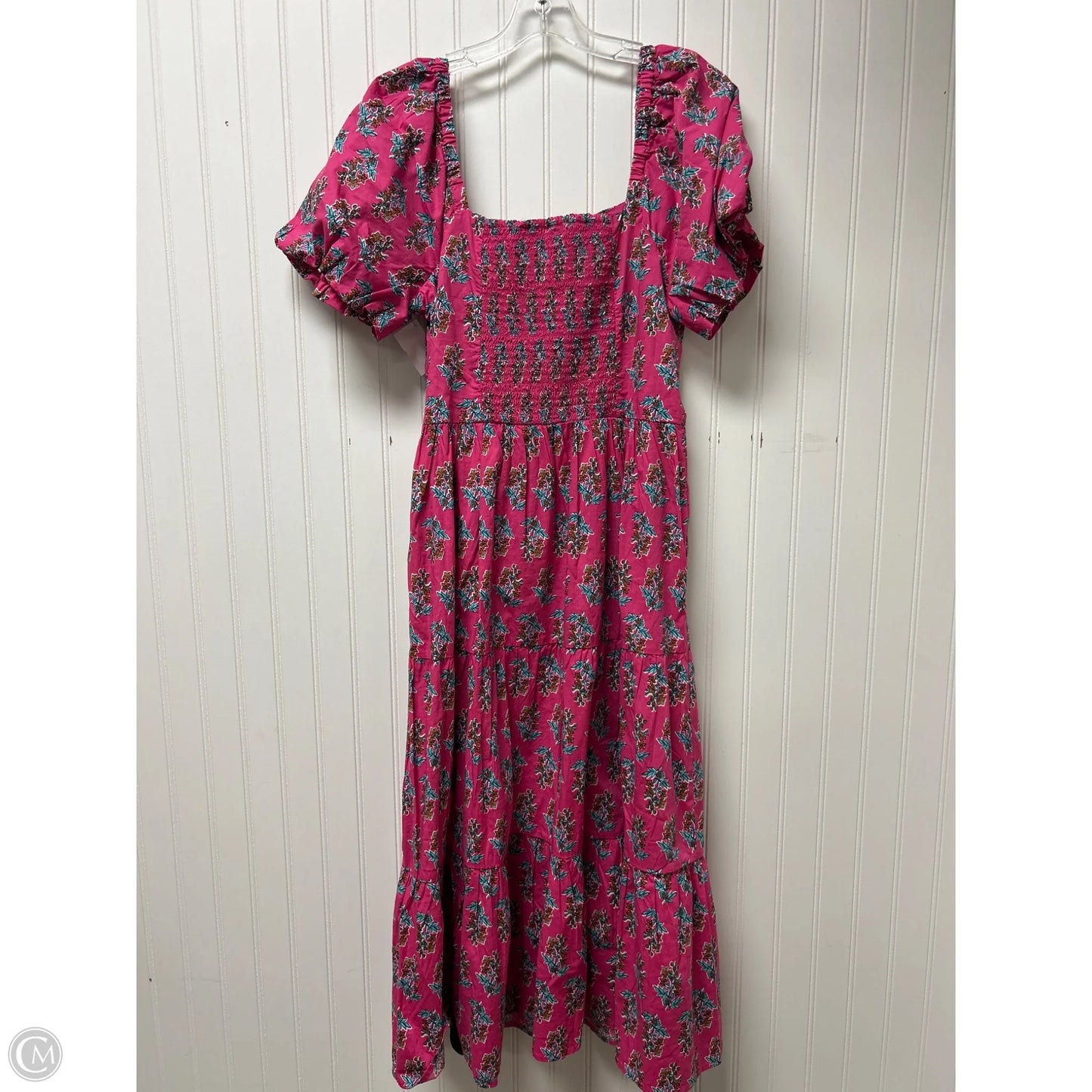 Dress Casual Maxi By J. Crew In Pink, Size: L