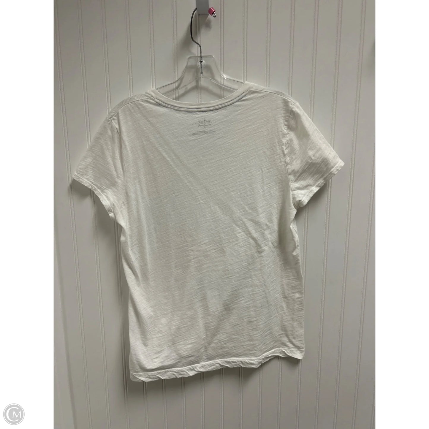 Top Short Sleeve By Tommy Hilfiger In White, Size: L