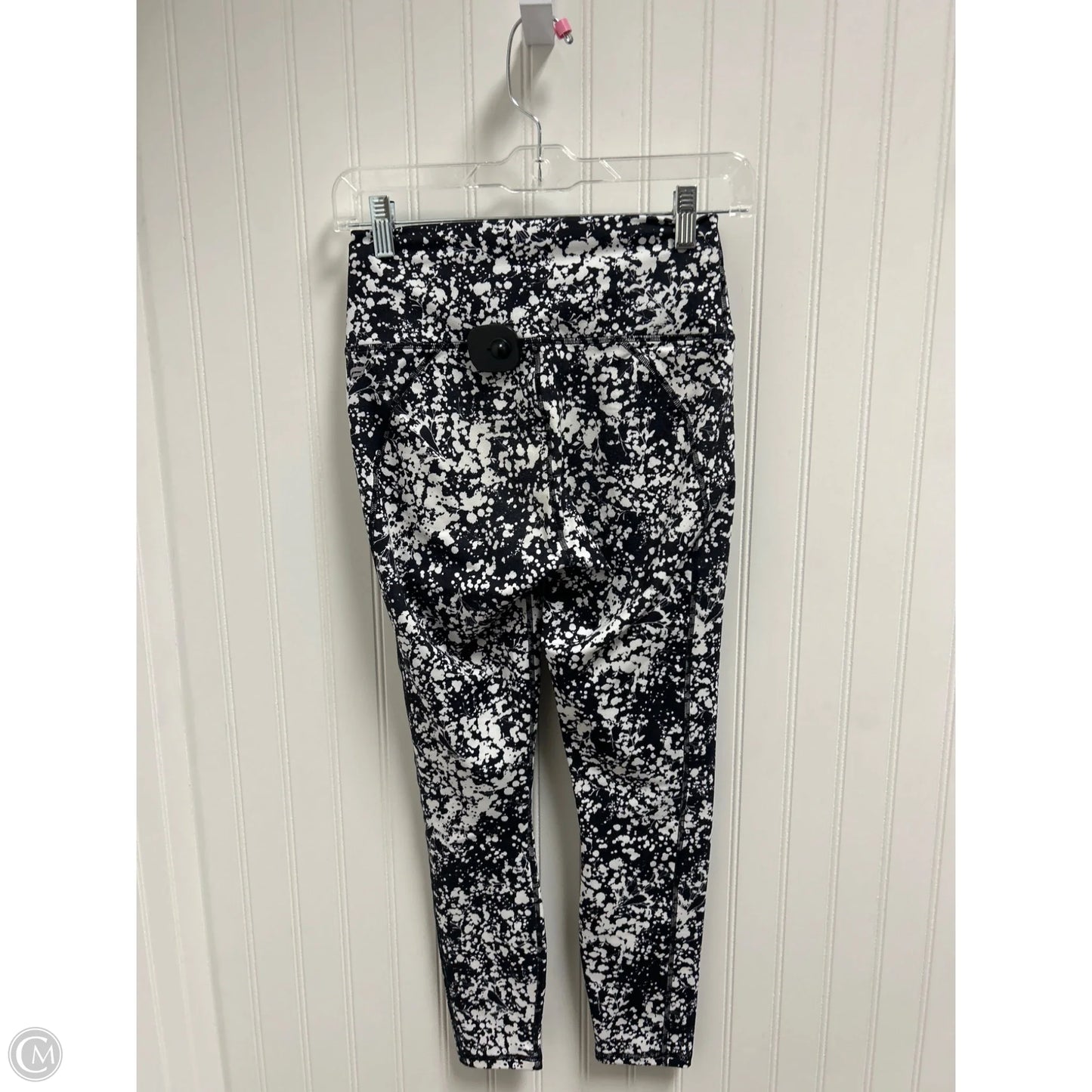 Athletic Leggings By Fabletics In Black & White, Size: Xs