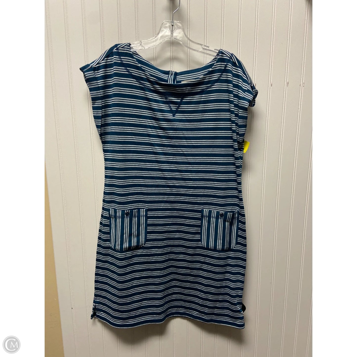 Dress Casual Midi By Talbots In Striped Pattern, Size: M