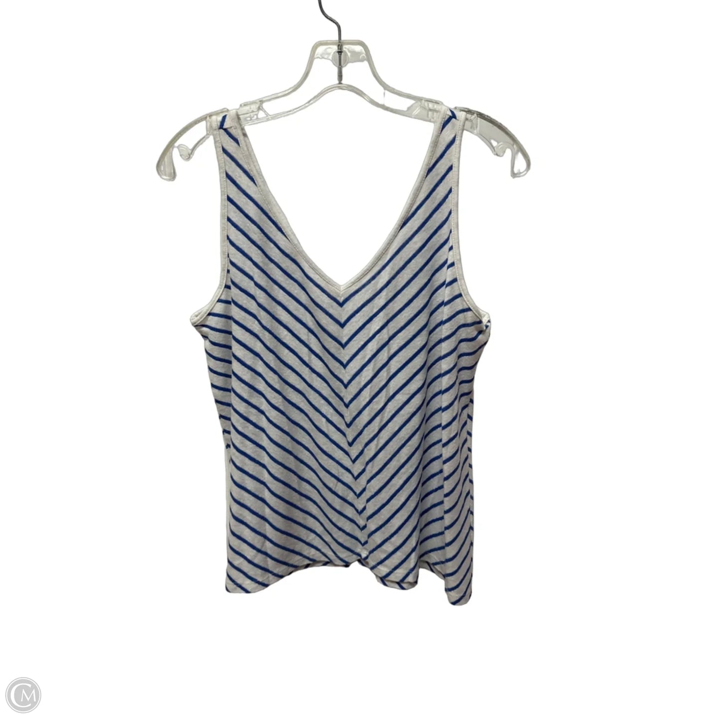 Top Sleeveless By Loft In Striped Pattern, Size: M