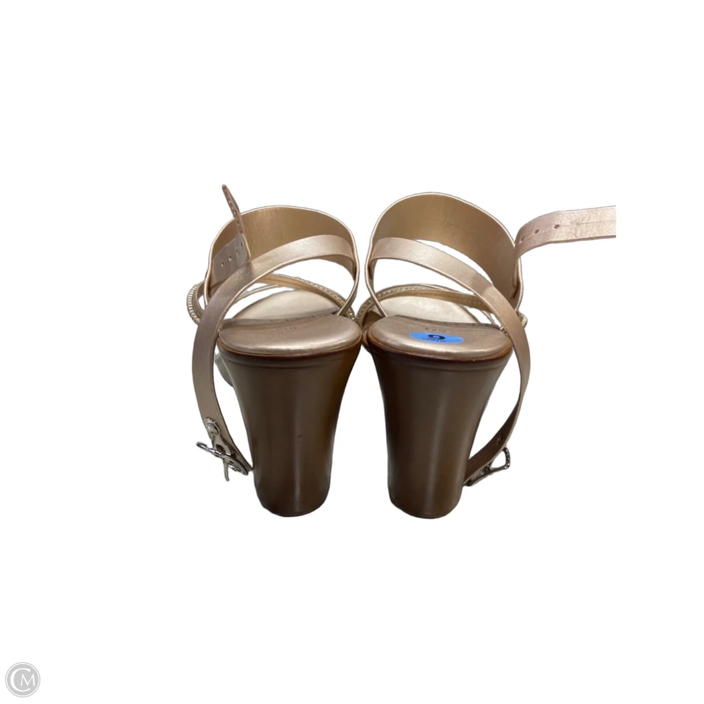 Shoes Heels Wedge By Italian Shoemakers In Rose Gold, Size: 6