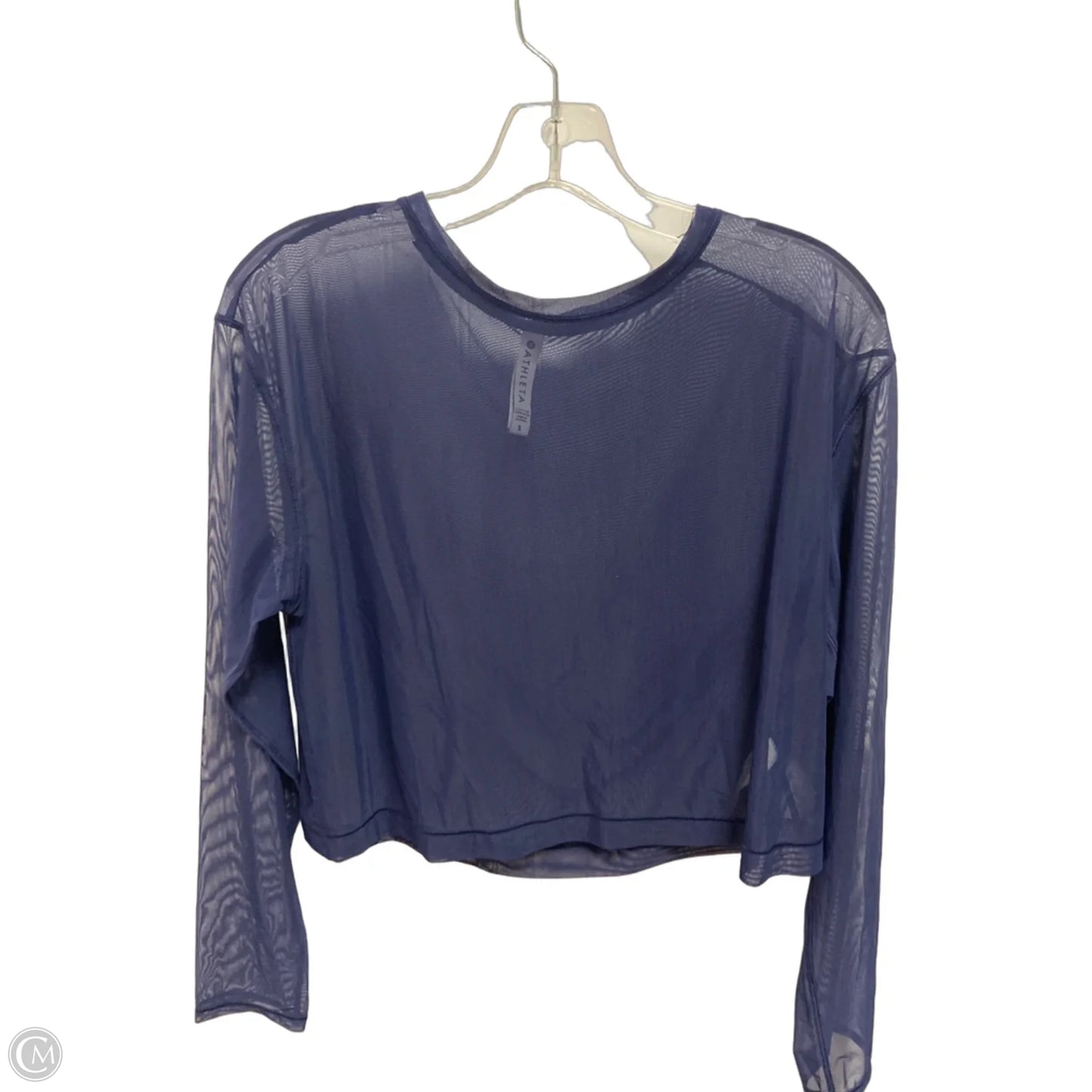 Athletic Top Long Sleeve Crewneck By Athleta In Blue, Size: S