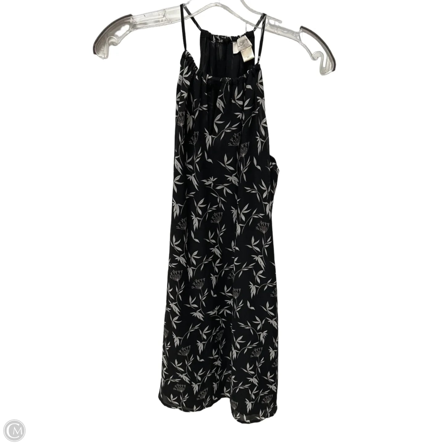 Dress Casual Midi By Loft In Floral Print, Size: Xs