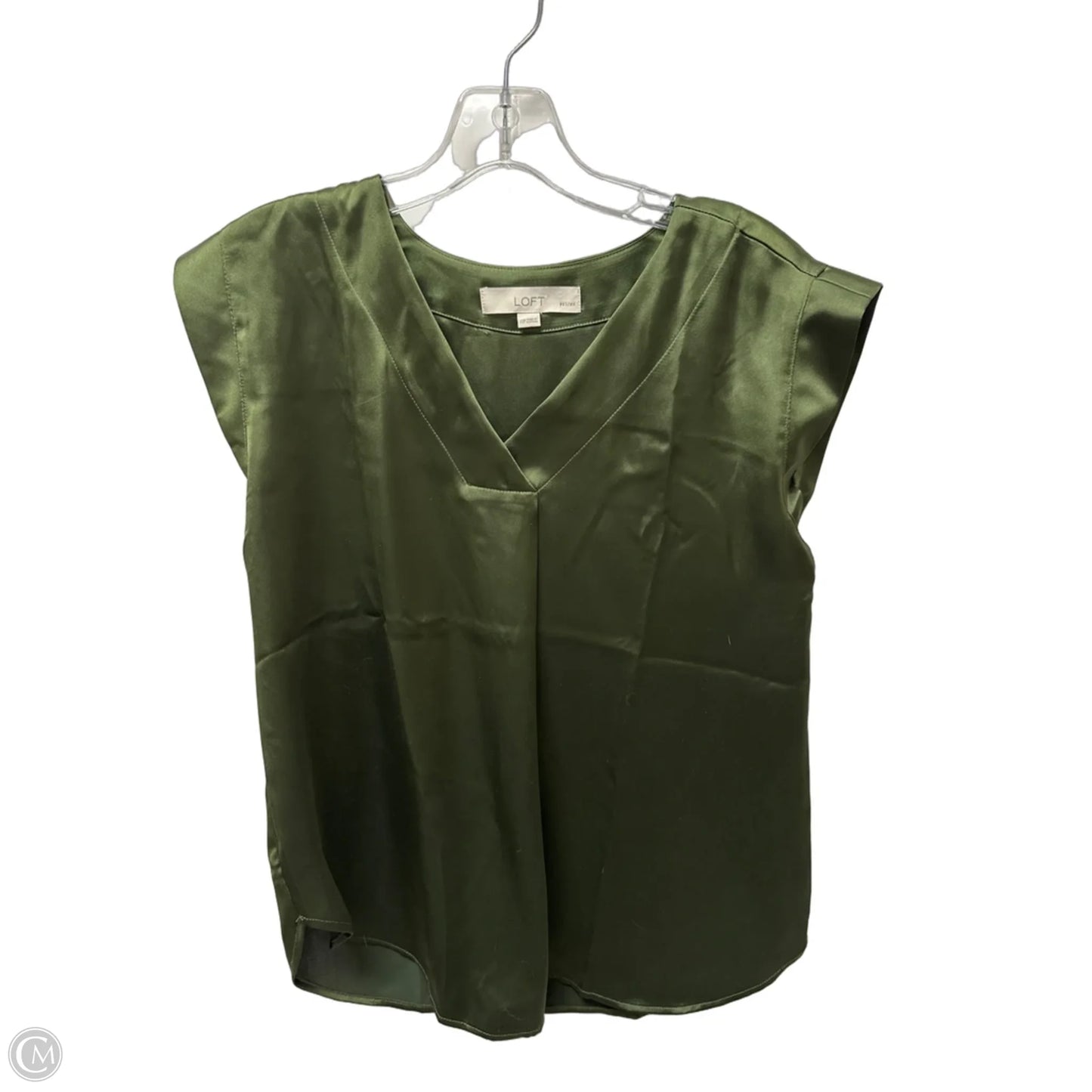 Top Sleeveless By Loft In Green, Size: Xs