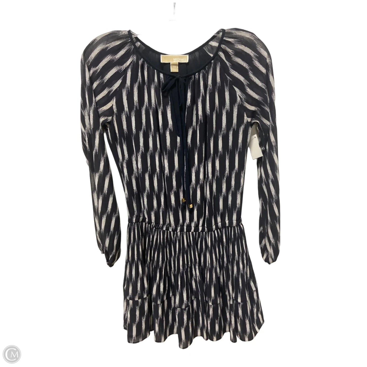 Dress Casual Midi By Michael By Michael Kors In Striped Pattern, Size: Xs