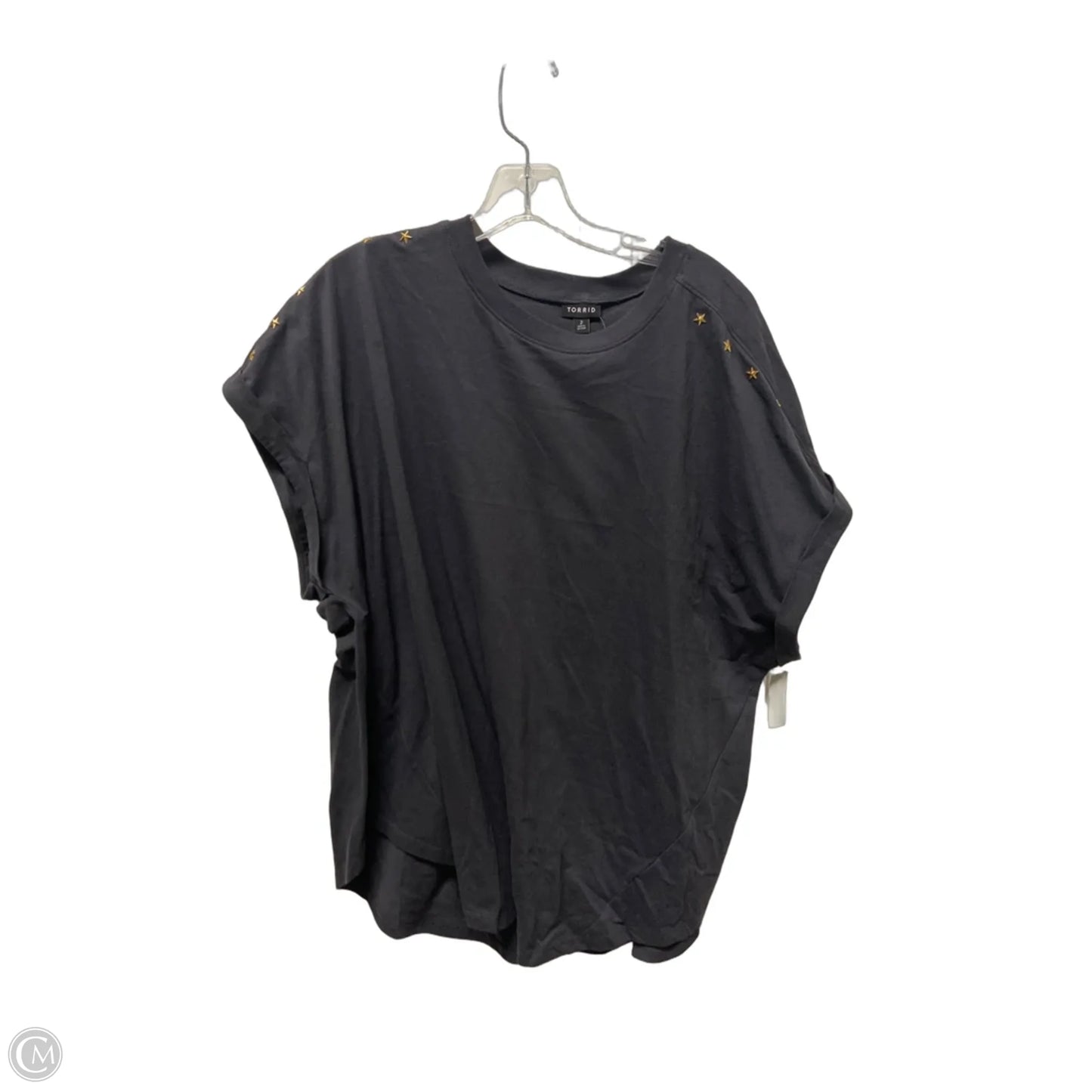 Top Short Sleeve By Torrid In Grey, Size: 2x