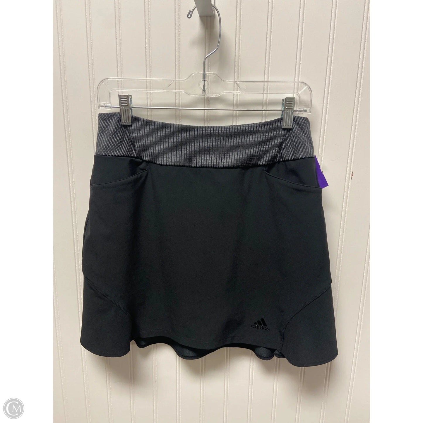 Athletic Skort By Adidas In Black, Size: S