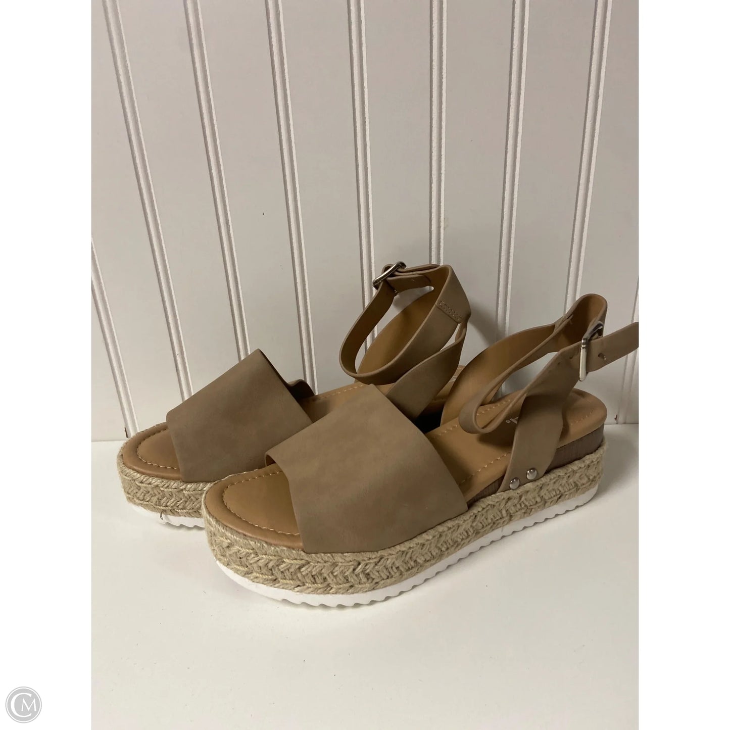 Shoes Heels Platform By Aldo In Tan, Size: 9