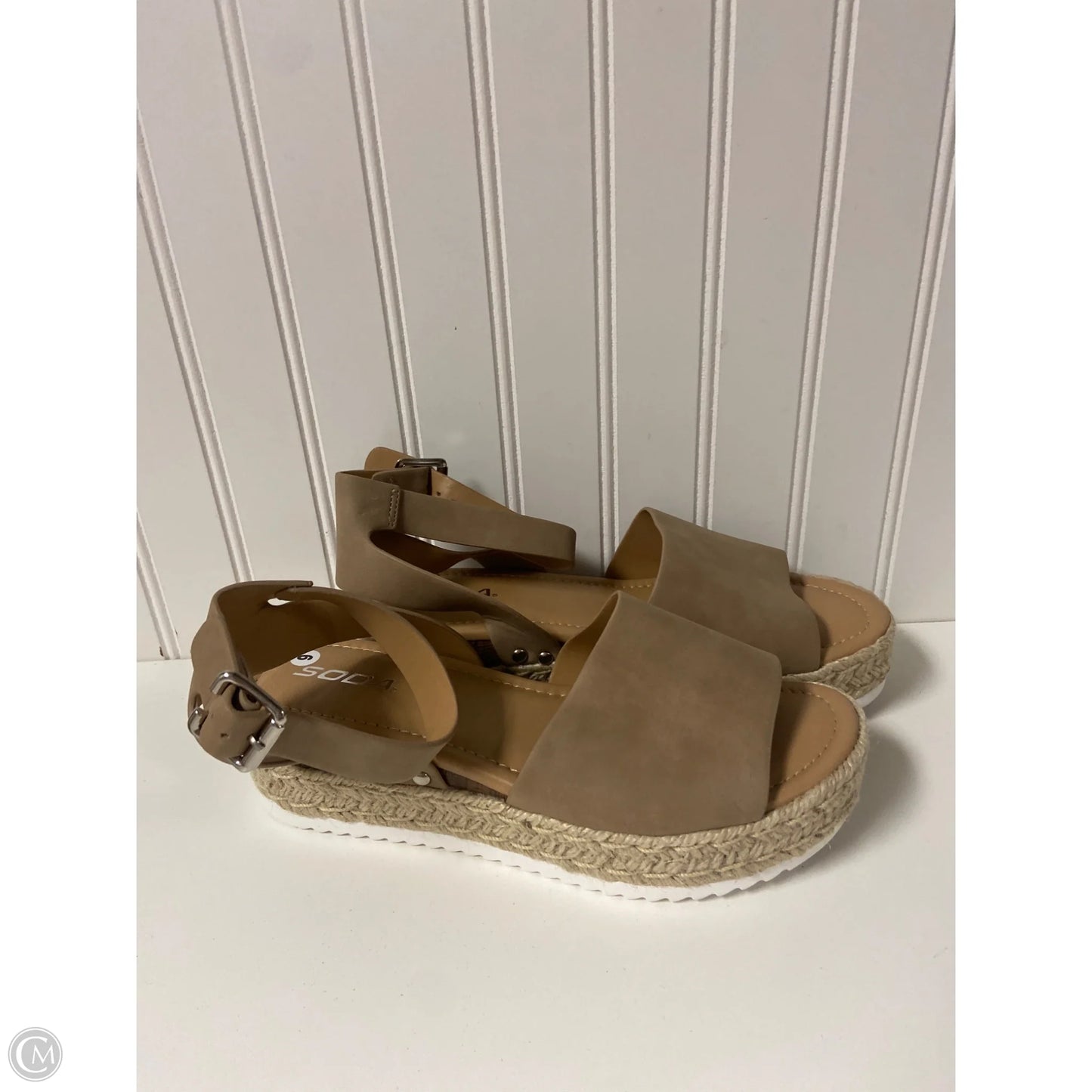 Shoes Heels Platform By Aldo In Tan, Size: 9