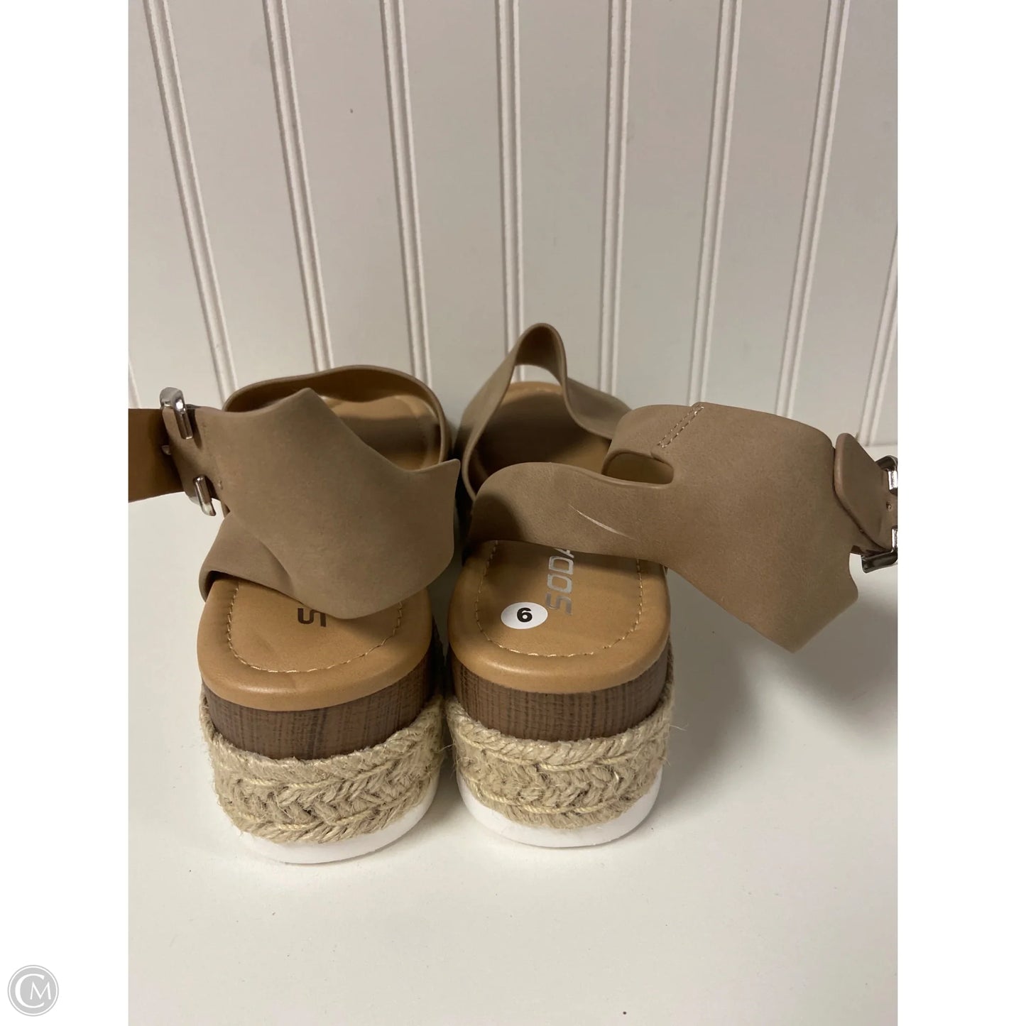 Shoes Heels Platform By Aldo In Tan, Size: 9