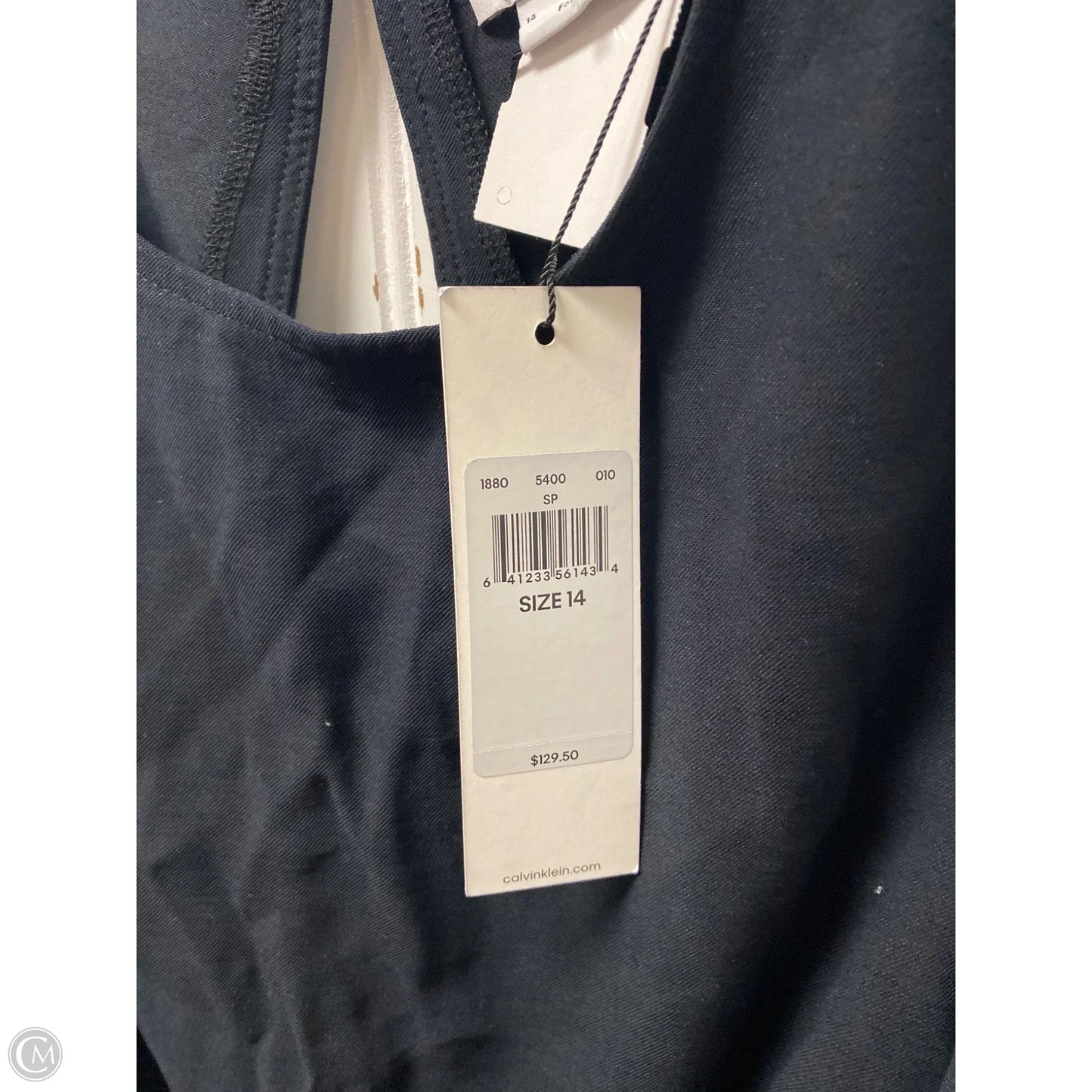 Dress Casual Midi By Calvin Klein In Black, Size: L