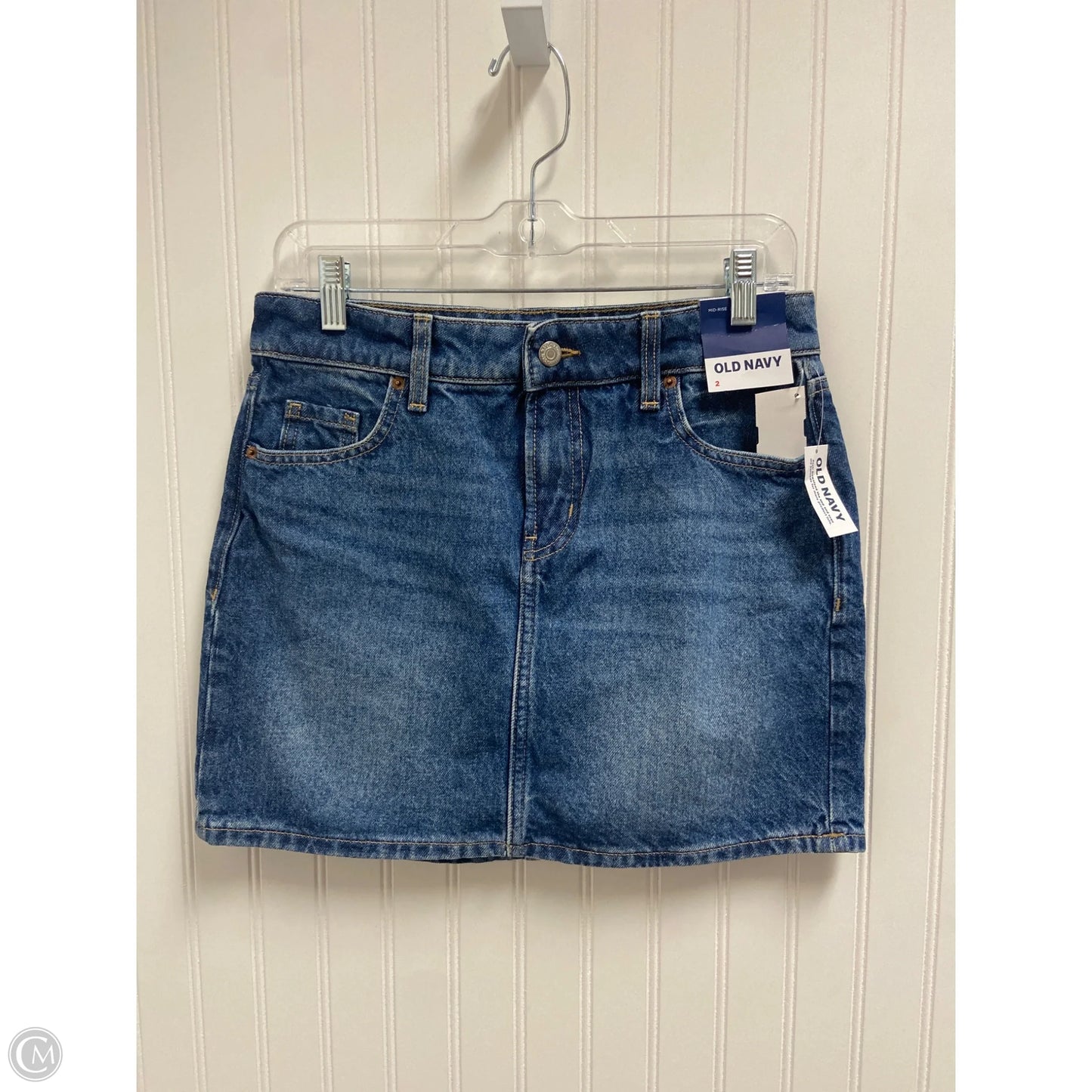 Skirt Midi By Old Navy In Blue Denim, Size: 2