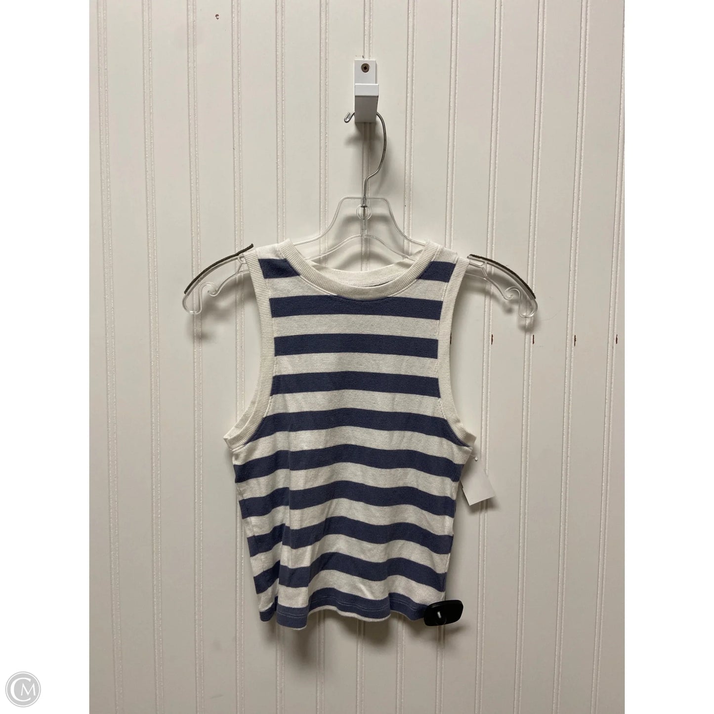 Top Sleeveless By Hollister In Striped Pattern, Size: M