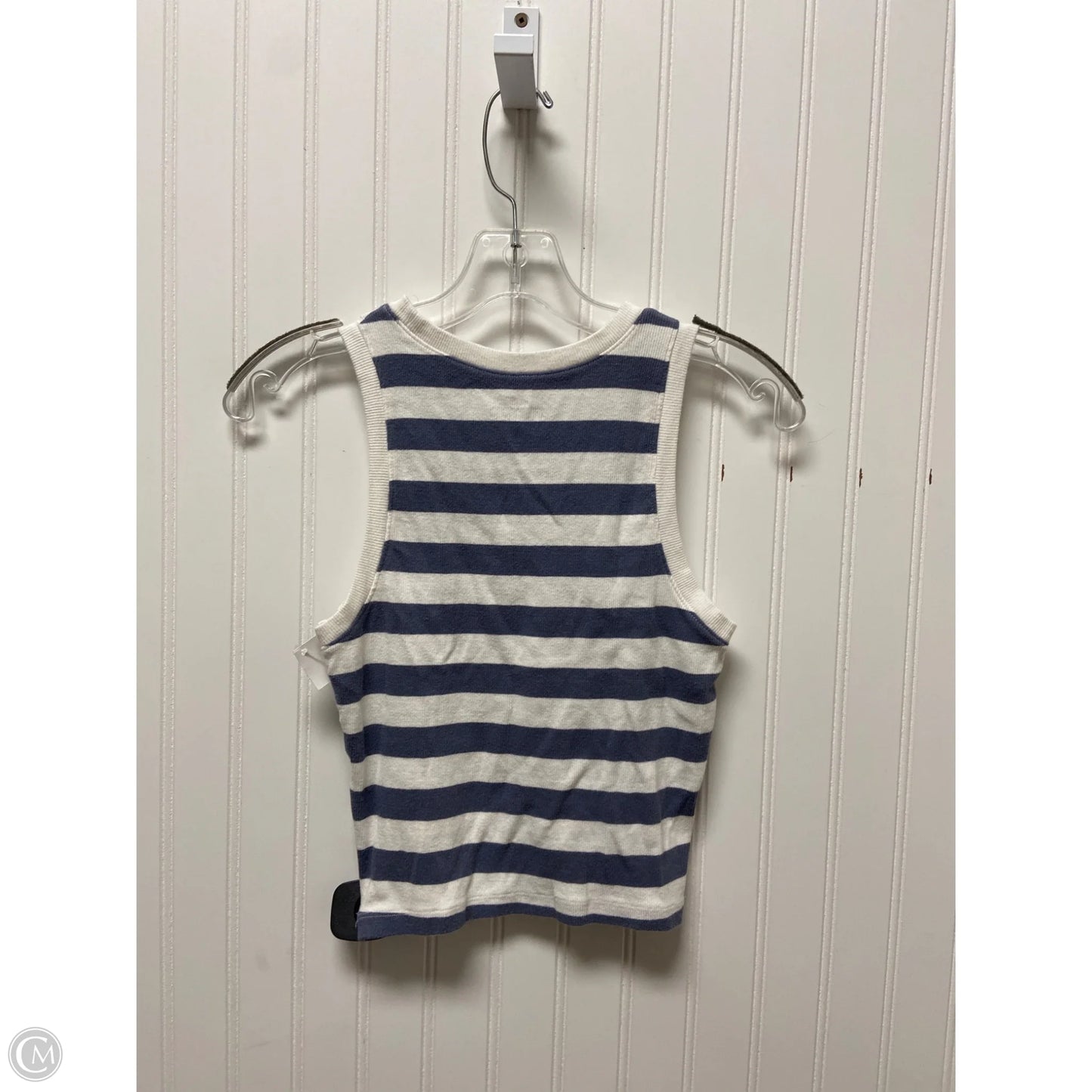Top Sleeveless By Hollister In Striped Pattern, Size: M