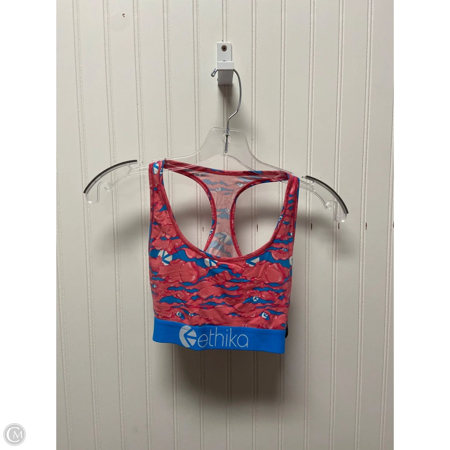 Athletic Bra By Clothes Mentor In Blue & Pink, Size: M