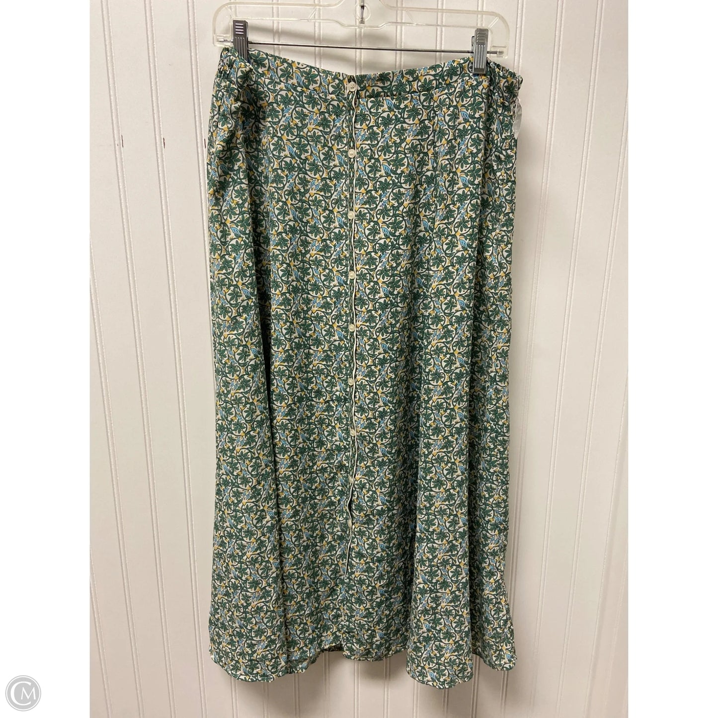 Skirt Midi By Max Studio In Green, Size: Xl