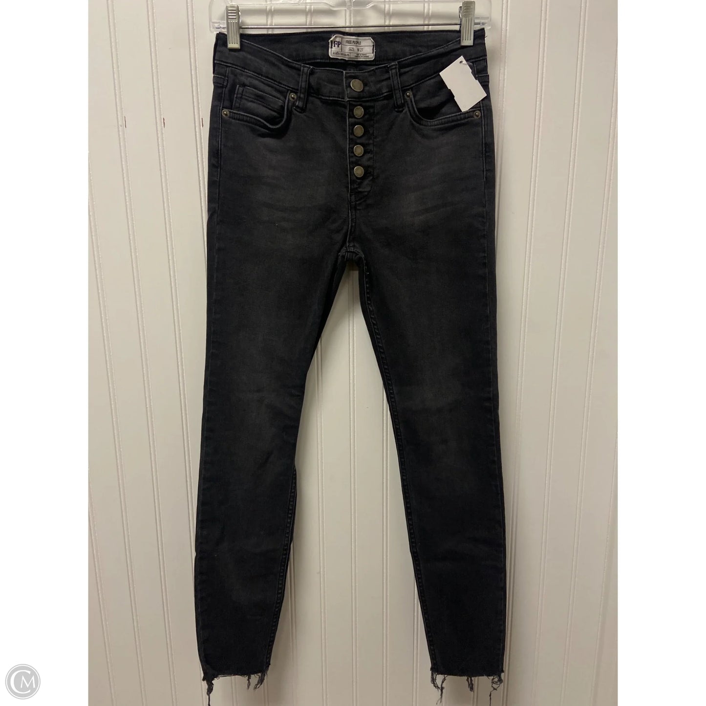 Jeans Straight By Free People In Black, Size: 4