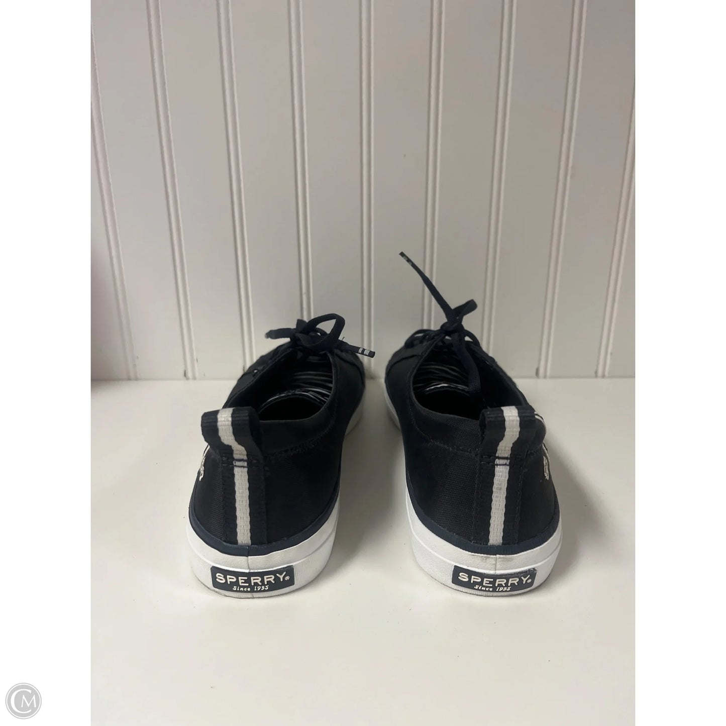 Shoes Sneakers By Sperry In Black, Size: 8.5