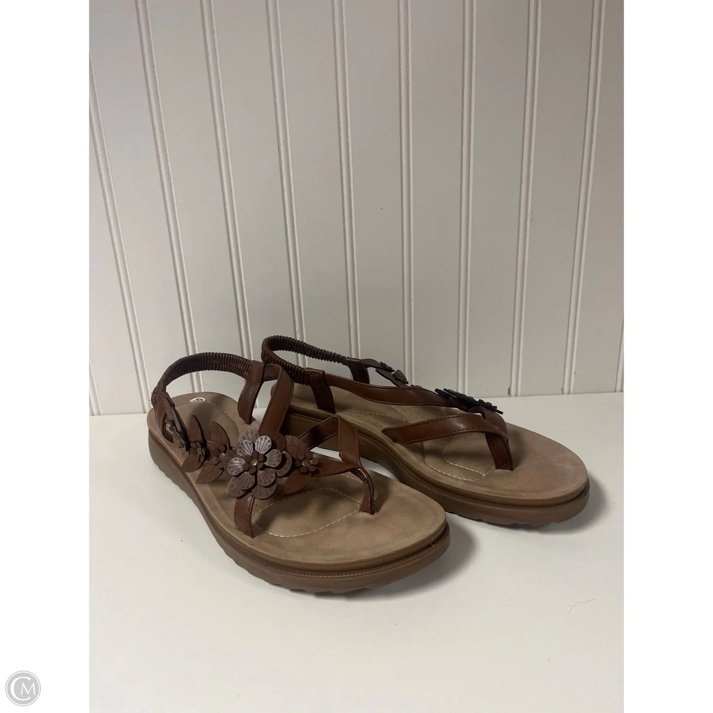 Sandals Flats By Andiano In Brown, Size: 10
