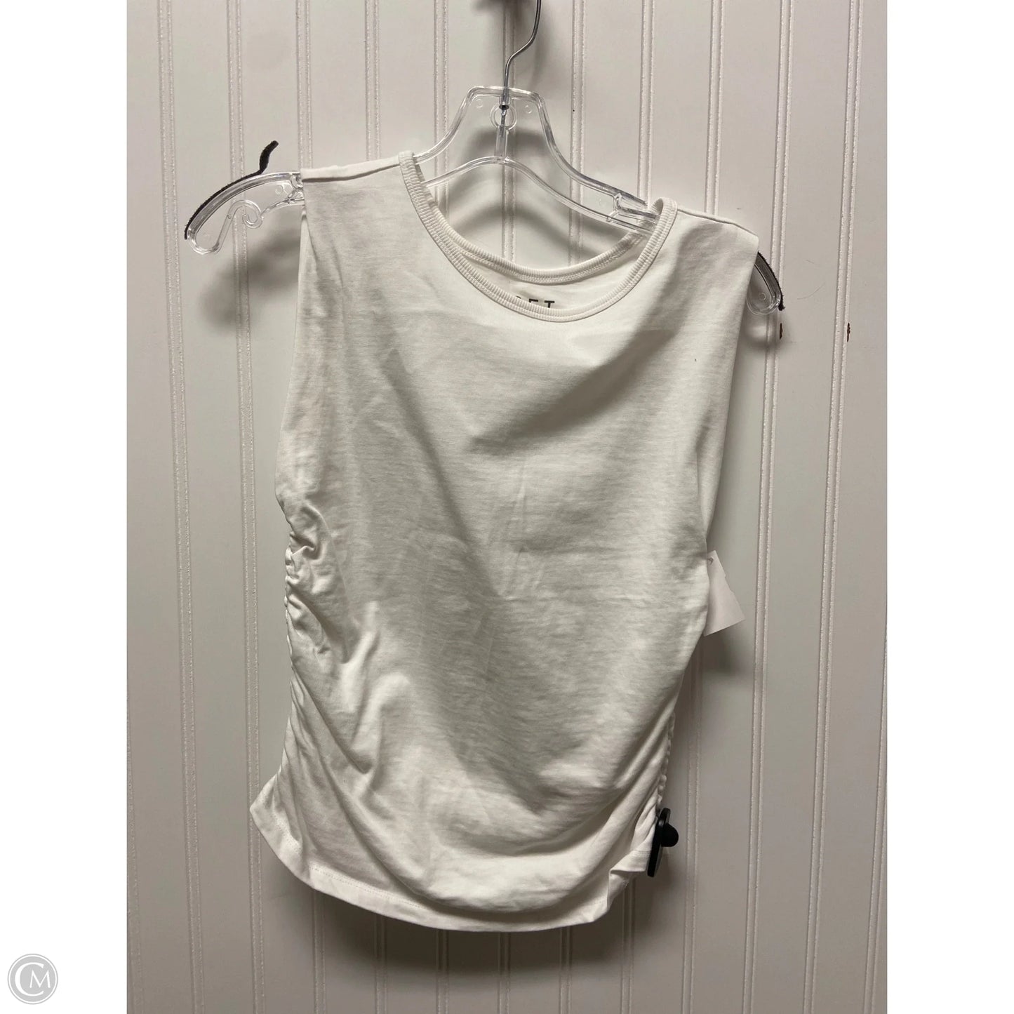 Top Sleeveless By Loft In White, Size: M