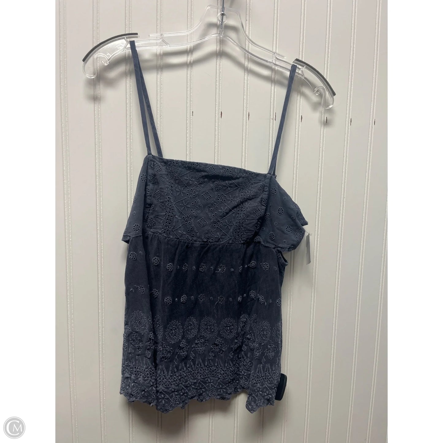 Top Sleeveless By Lucky Brand In Blue Denim, Size: S
